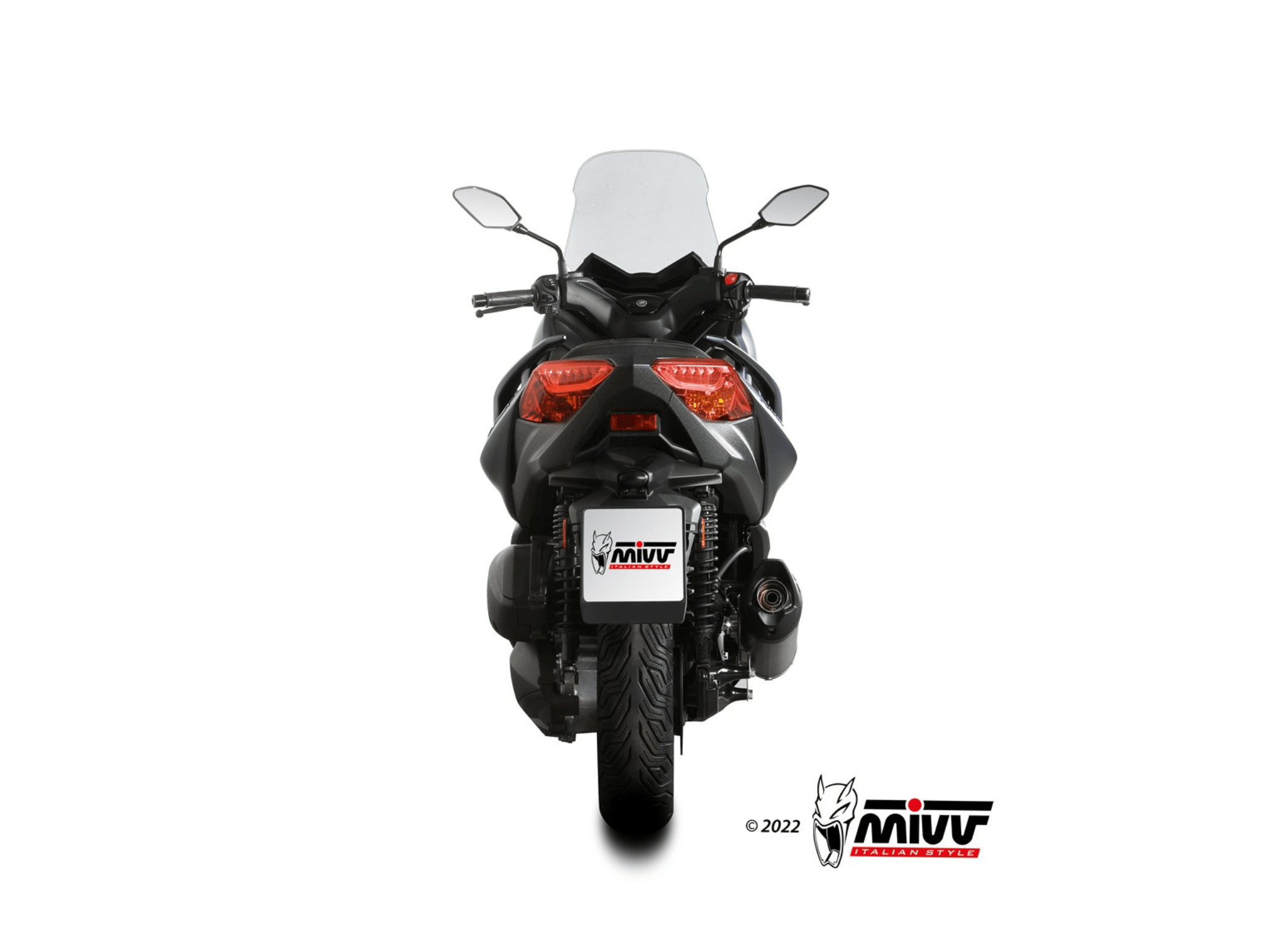 YAMAHA X-MAX 300 MIVV Exhaust MOVER Black Slip-On Silencer 2021-2024 - Slika 4