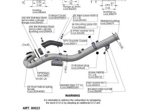 KTM 690 ENDURO R LeoVince Exhaust Racing Collectors 2019-2024