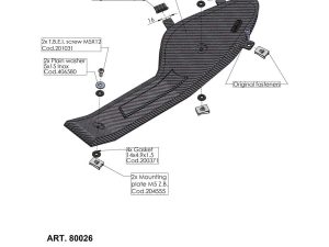 HUSQVARNA 701 ENDURO / SUPERMOTO LeoVince Exhaust Carbon Heat Shield 2016-2024