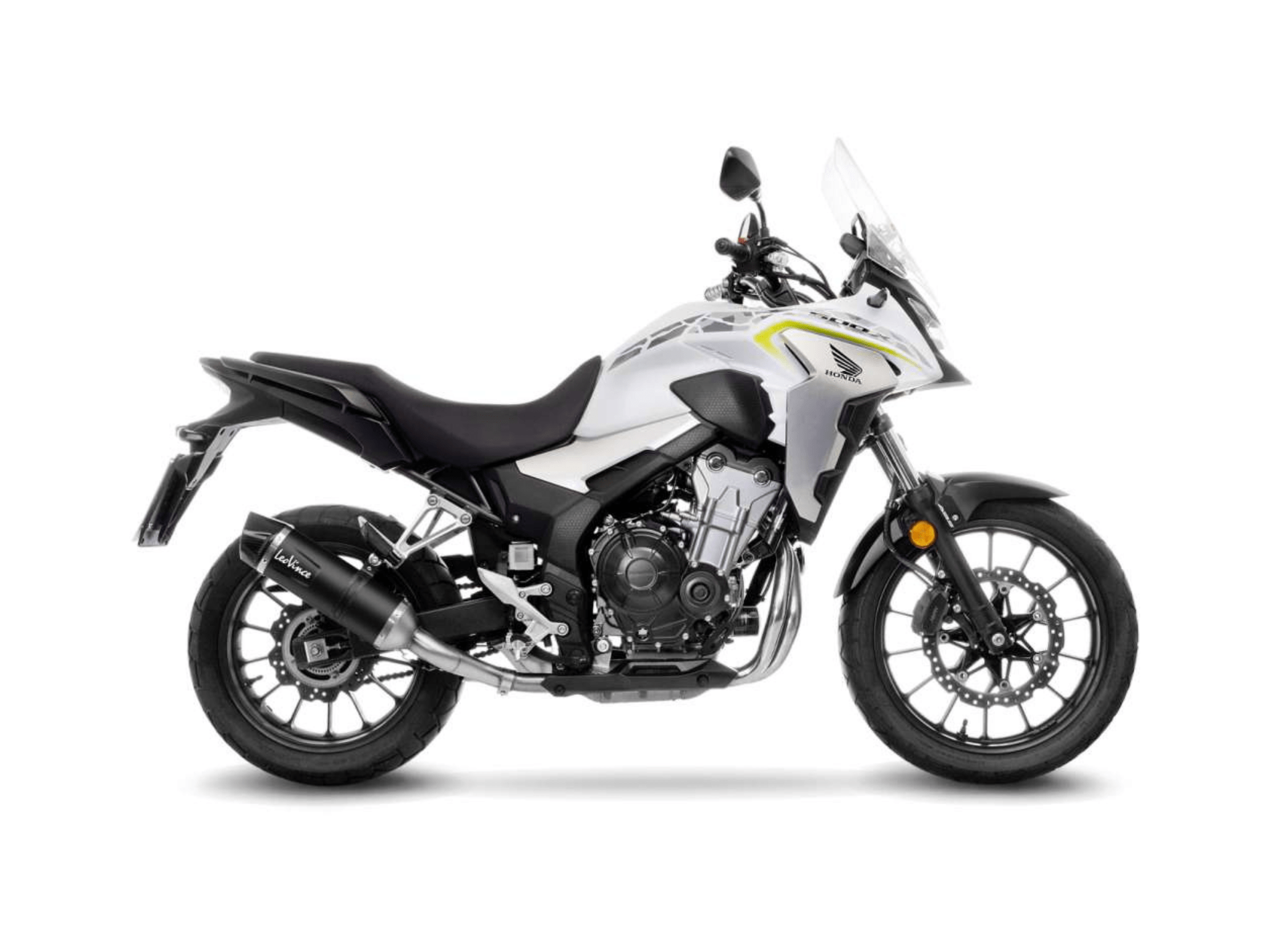 HONDA CB 500 X LeoVince Exhaust LV ONE EVO Black Slip-On Silencer 2019-2023 - immagine 2