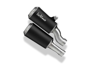 TRIUMPH SPEED TRIPLE 1200 RS / RR LeoVince Exhaust LV-10 Black Slip-On Silencers 2021-2025