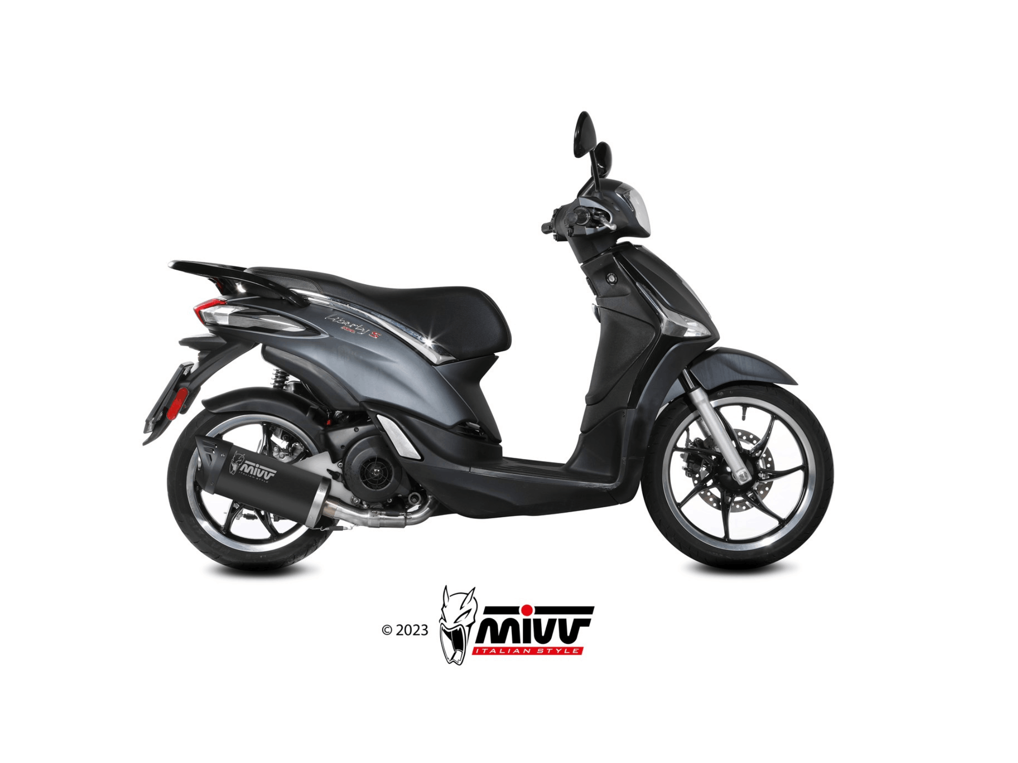 PIAGGIO LIBERTY 125 MIVV Exhaust Complete System with MOVER Silencer 2019-2024 - immagine 2