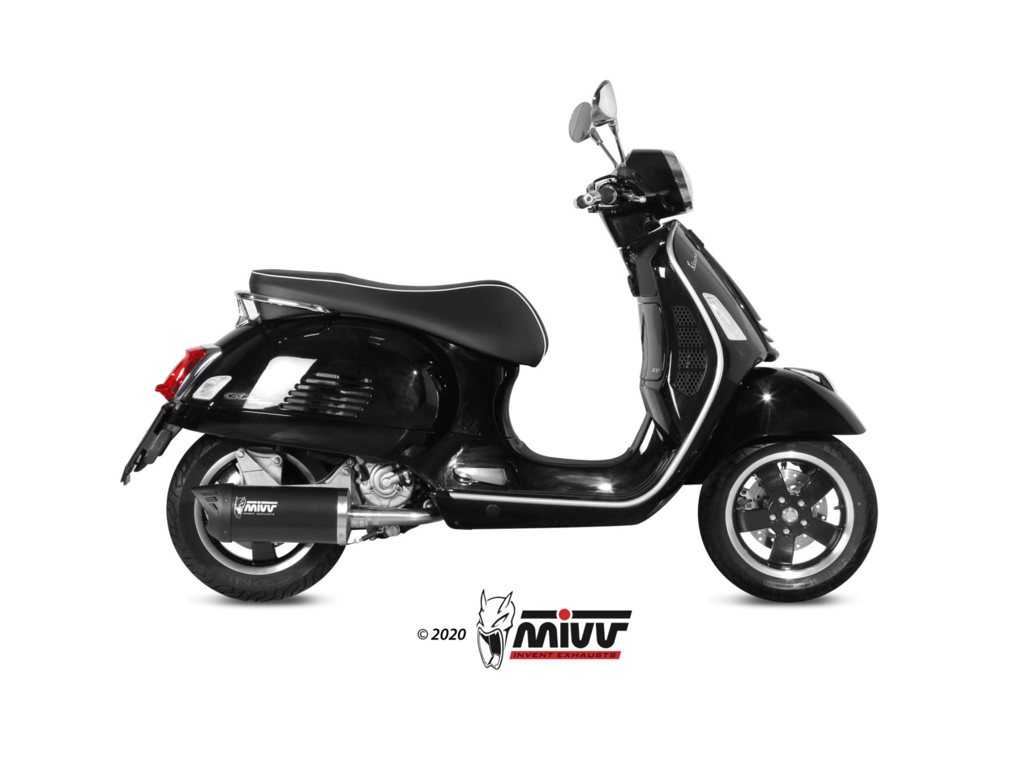 VESPA GTS 300 MIVV Exhaust MOVER Slip-On Silencer 2008-2020 - Image 2