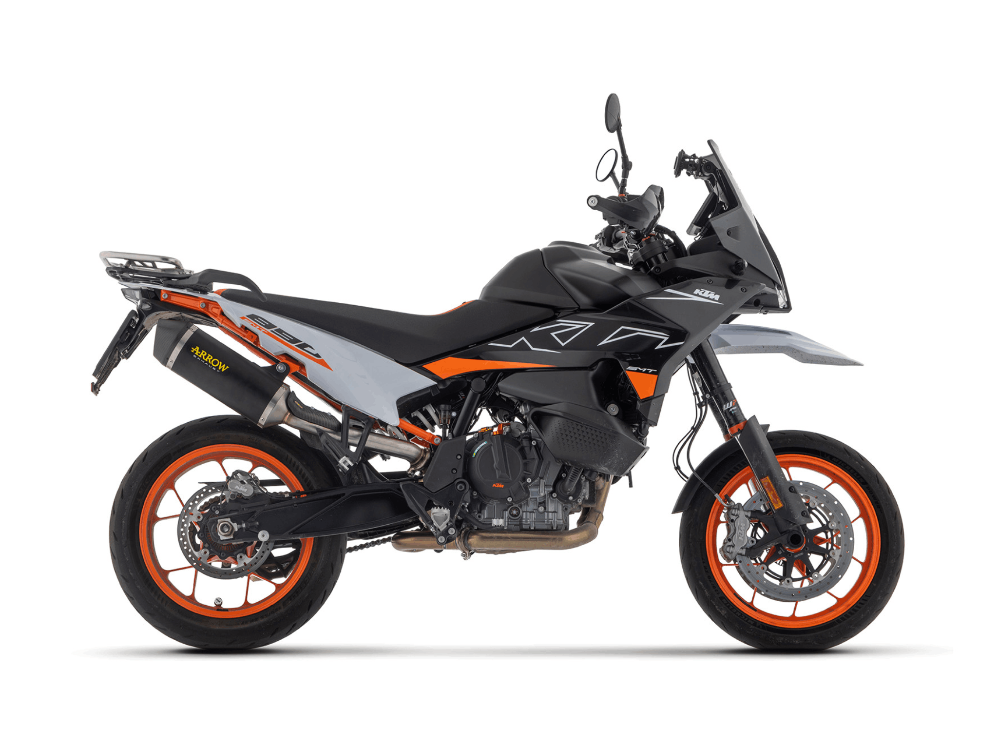 KTM 890 SMT ARROW Exhaust Race-Tech Aluminium "Dark" Silencer 2023-2024 - Slika 2