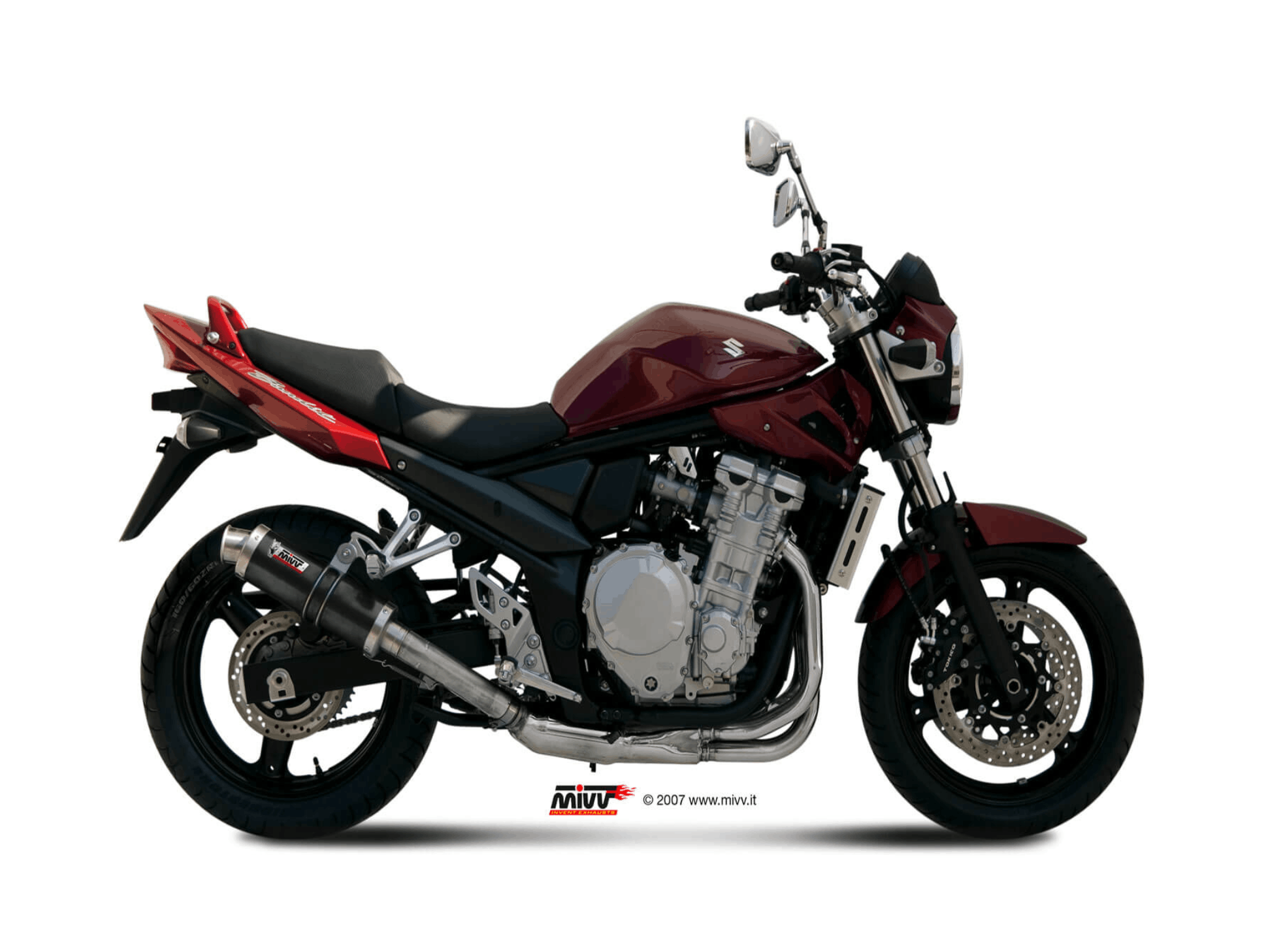 SUZUKI GSF 650 BANDIT MIVV Exhaust GP Black Slip-On Silencer 2007-2015 - Slika 2