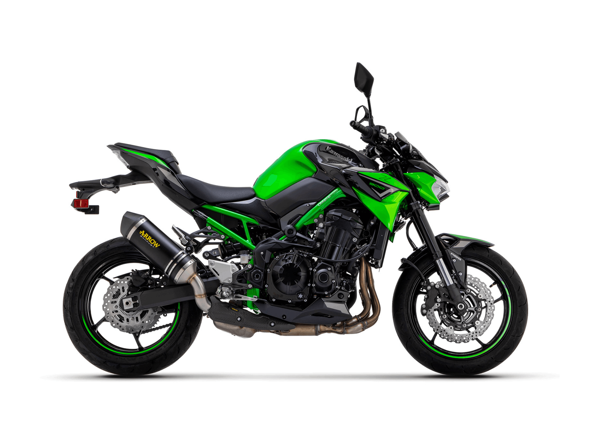 KAWASAKI Z 900 A2 ARROW Exhaust Race-Tech Aluminium “Dark” Silencer 2019-2024 - immagine 2