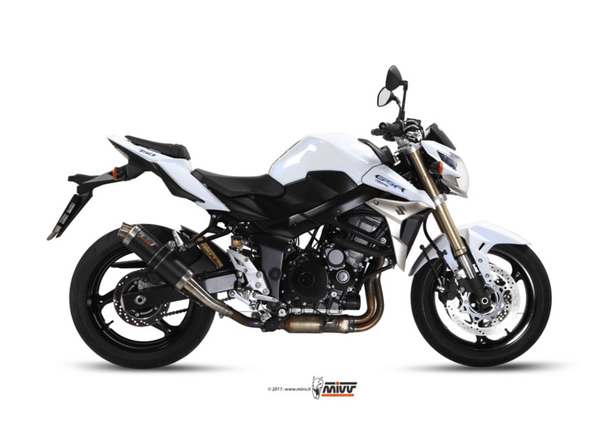 SUZUKI GSR 750 MIVV Exhaust GP Carbon Slip-On Silencer 2011-2016 - Slika 2