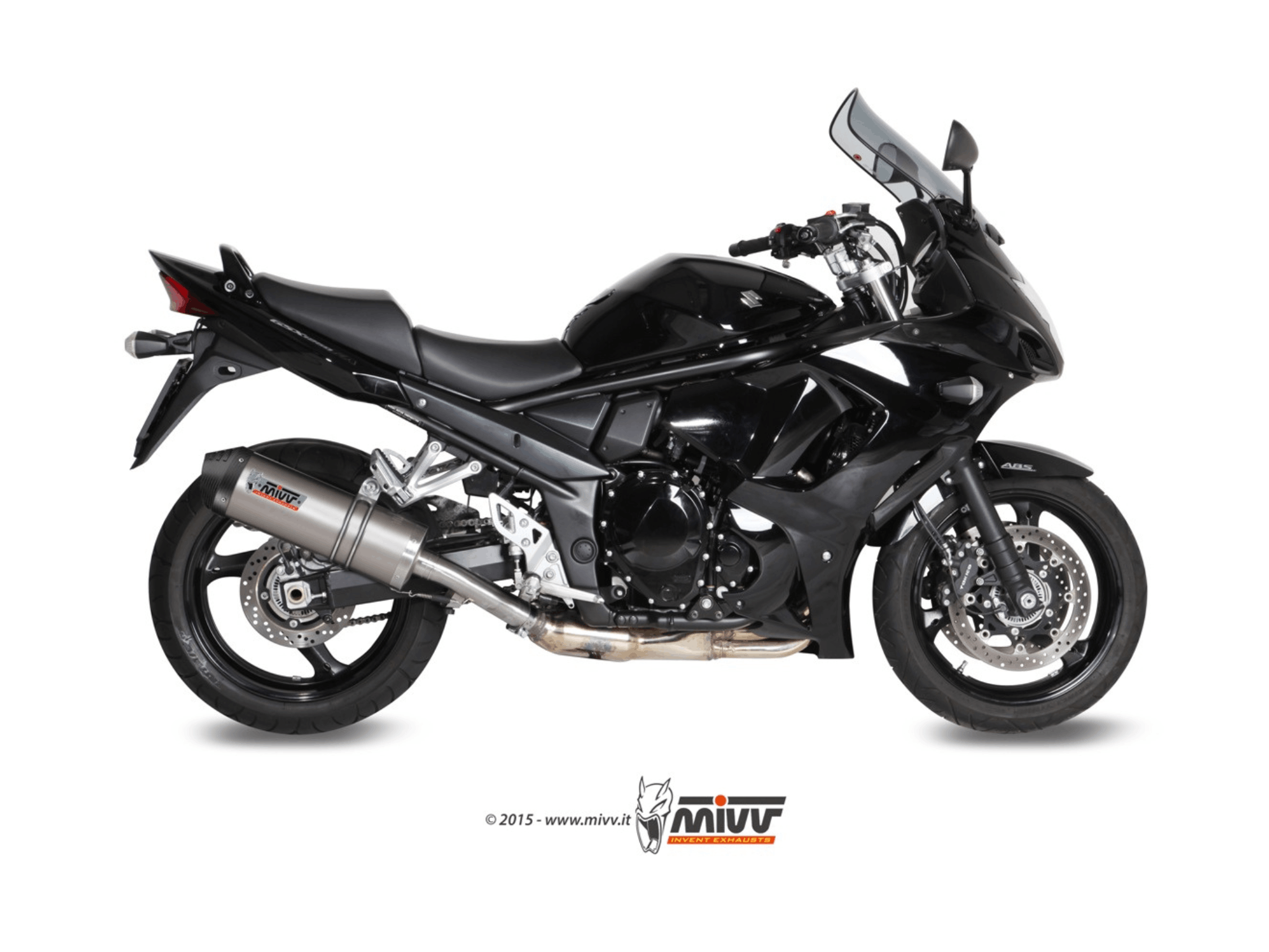 SUZUKI GSX 1250 FA MIVV Exhaust OVAL Titanium Slip-On Silencer 2009-2016 - Image 2