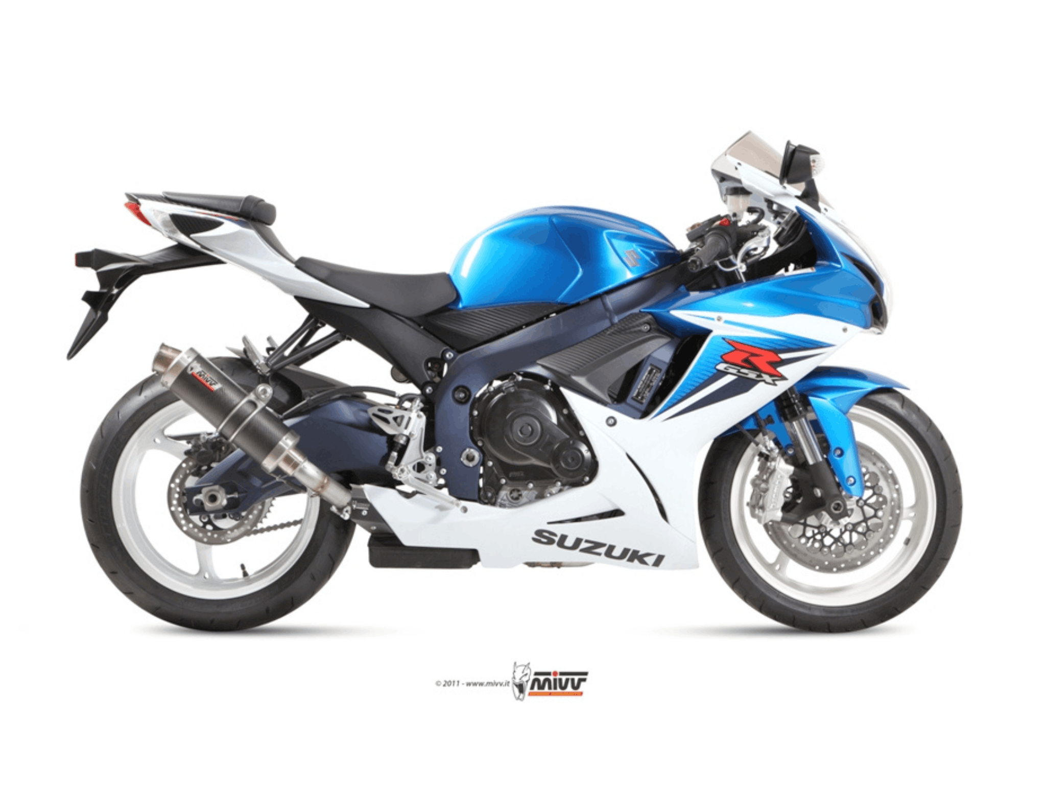 SUZUKI GSX-R 600 MIVV Exhaust GP Carbon Slip-On Silencer 2011-2016 - Image 2