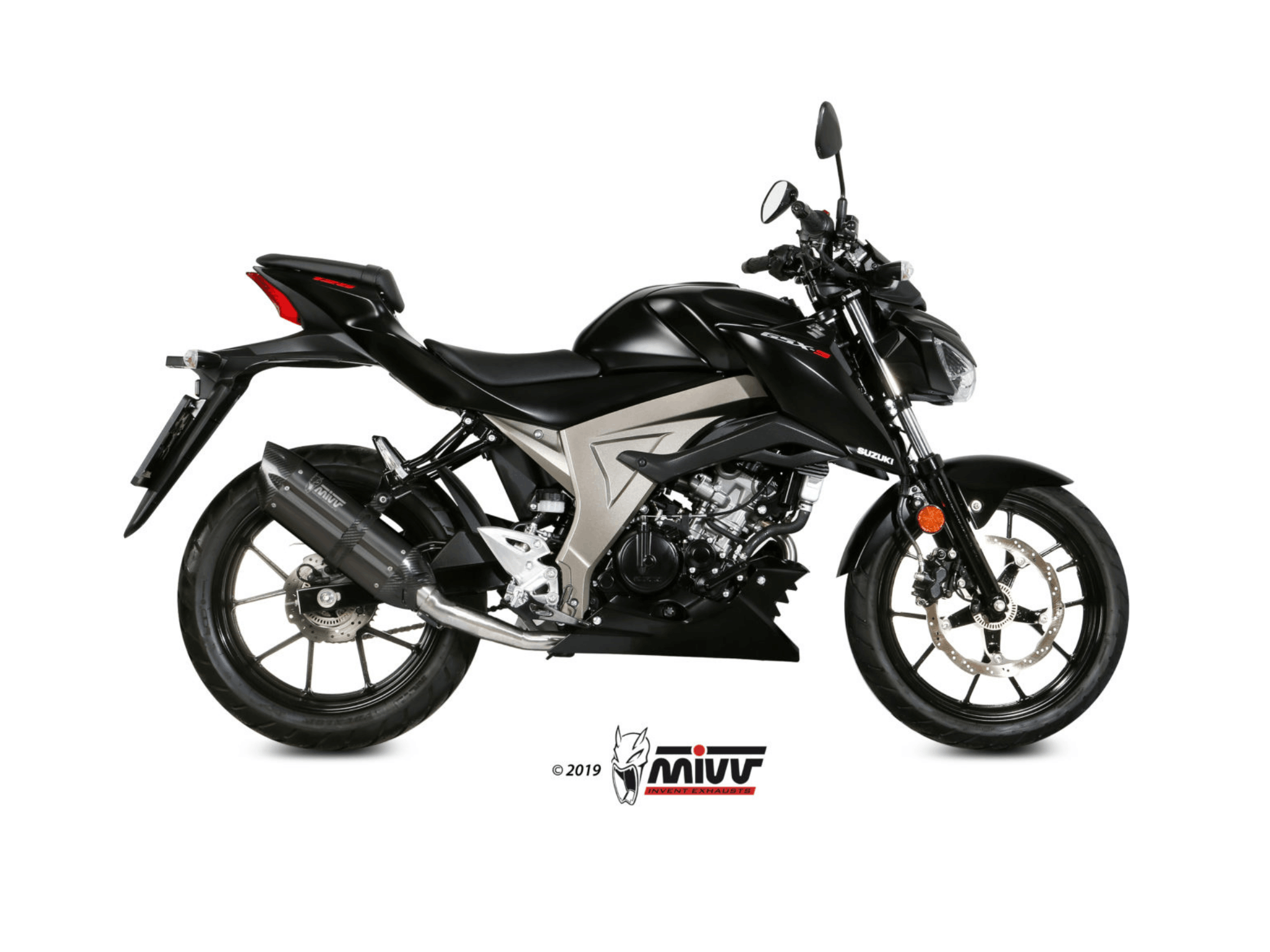 SUZUKI GSX-S 125 MIVV Exhaust Complete System with SUONO Black Silencer 2017-2020 - Slika 2
