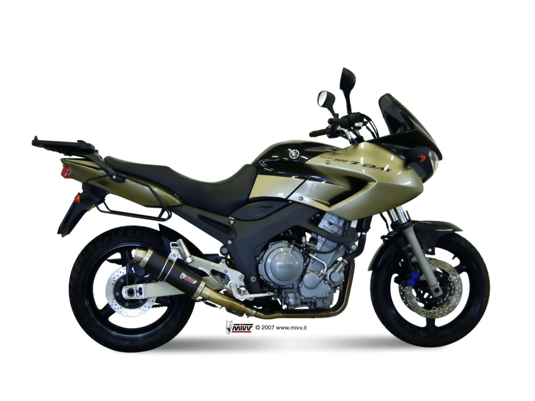 YAMAHA TDM 900 MIVV Exhaust GP Carbon Slip-On Silencers 2002-2014 - Image 2