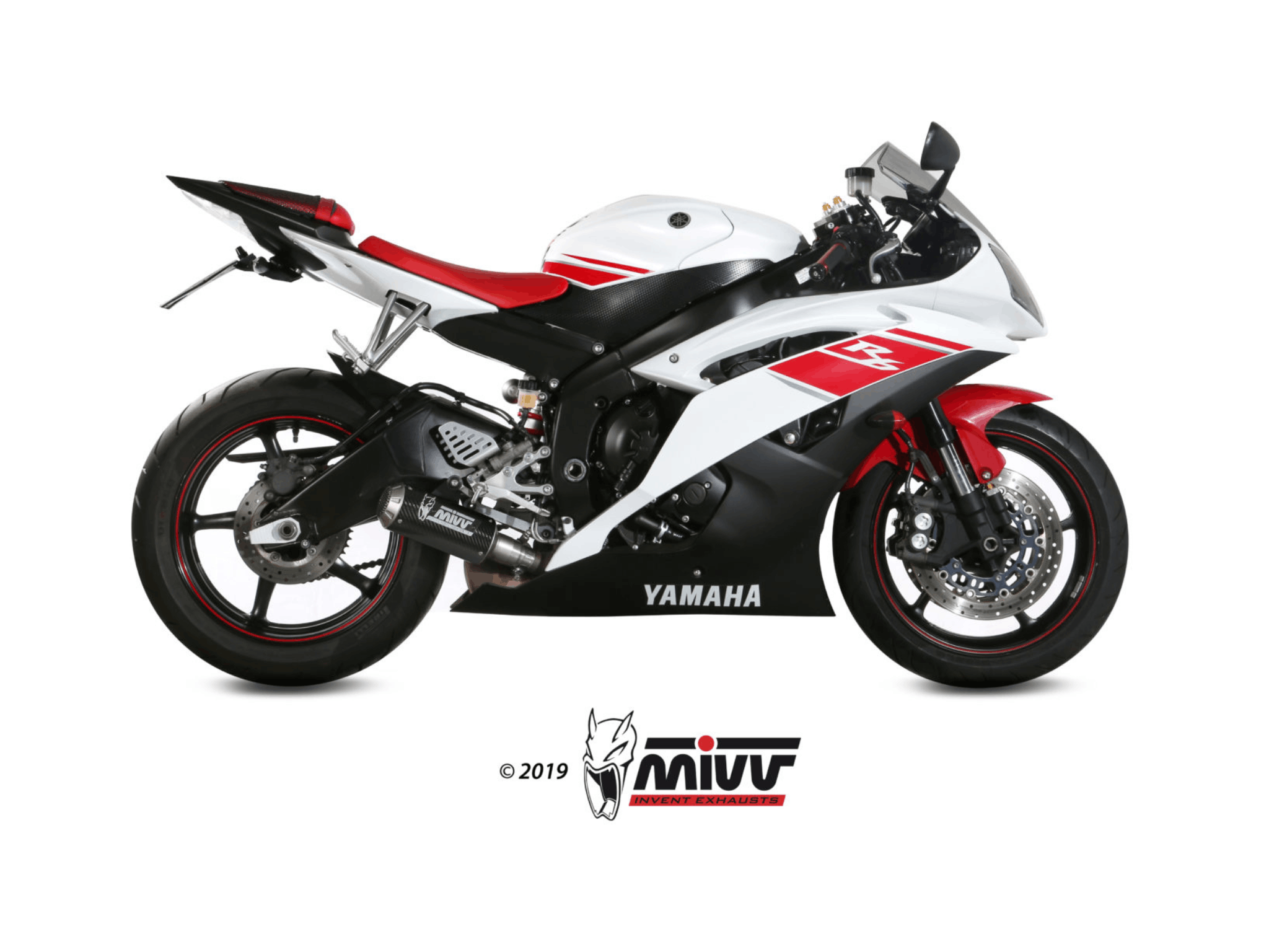 YAMAHA R6 MIVV Exhaust MK3 Carbon Slip-On Silencer 2006-2016 - Slika 2