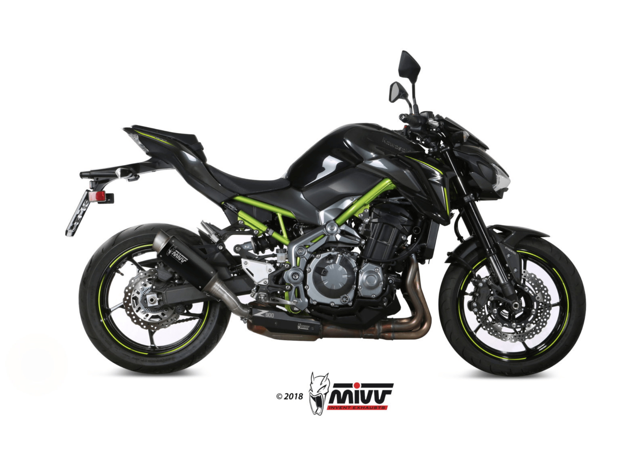 KAWASAKI Z 900 A2 MIVV Exhaust GP PRO Black Slip-On Silencer 2025-2026 - immagine 2