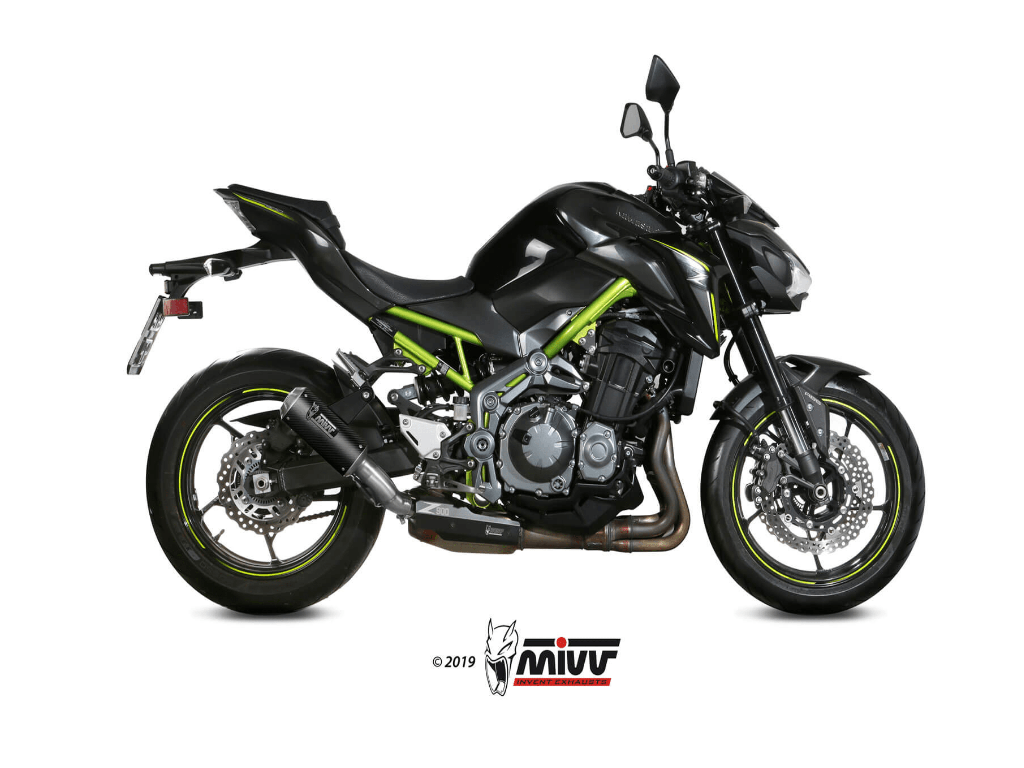 KAWASAKI Z 900 A2 MIVV Exhaust MK3 Carbon Slip-On Silencer 2017-2024 - immagine 2