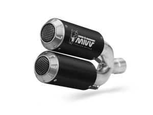 DUCATI HYPERMOTARD 939 MIVV Exhaust MK3 Black Slip-On Silencers 2016-2018