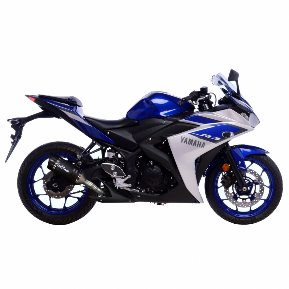 YAMAHA R3 LeoVince Exhaust LV PRO Carbon Slip-On Silencer 2015-2017 - Slika 2