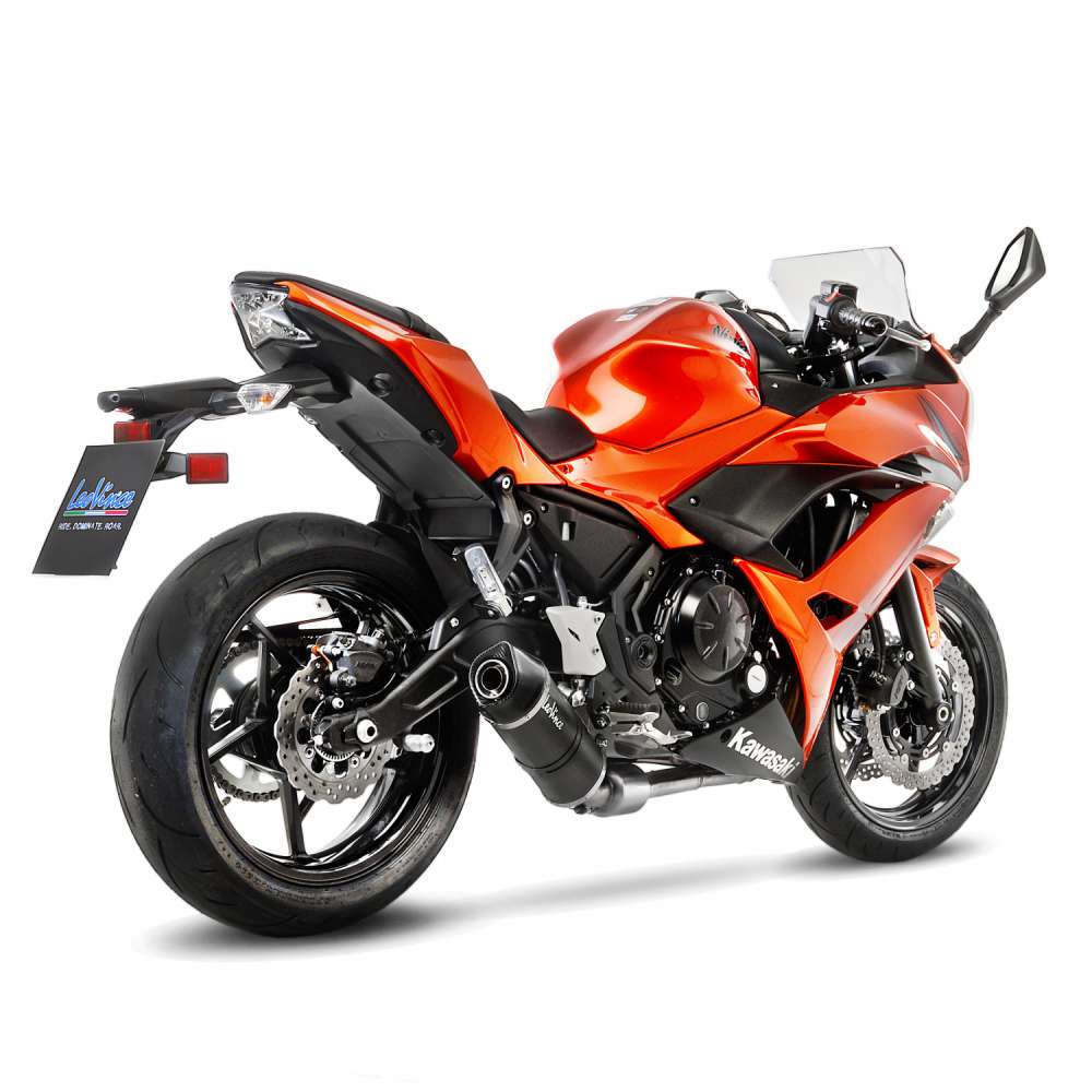 KAWASAKI NINJA 650 LeoVince Exhaust Complete System with LV ONE EVO Carbon Silencer 2017-2019 - immagine 3