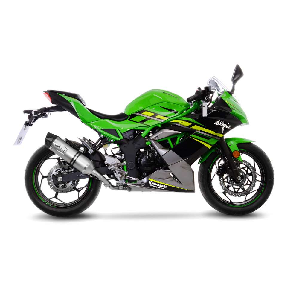 KAWASAKI NINJA 125 LeoVince Exhaust LV ONE EVO Slip-On Silencer 2019-2024 - immagine 2