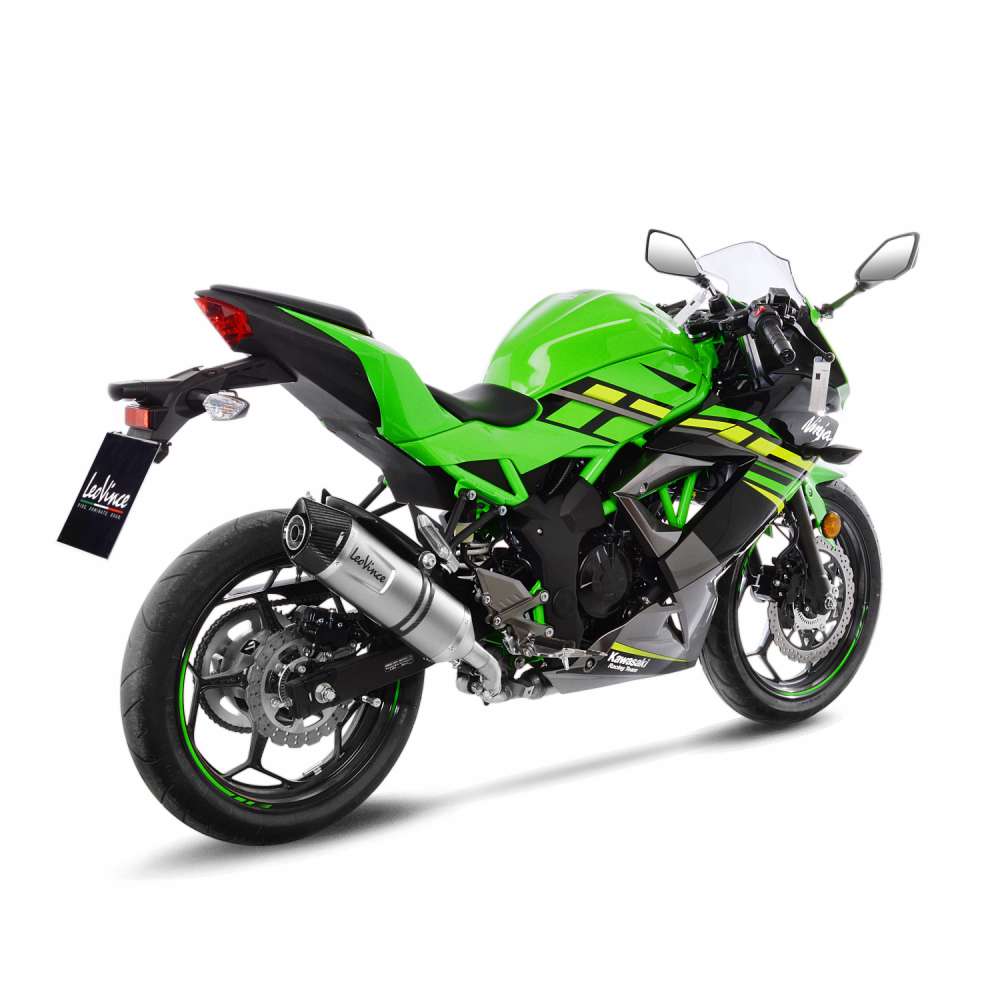 KAWASAKI NINJA 125 LeoVince Exhaust LV ONE EVO Slip-On Silencer 2019-2024 - immagine 3
