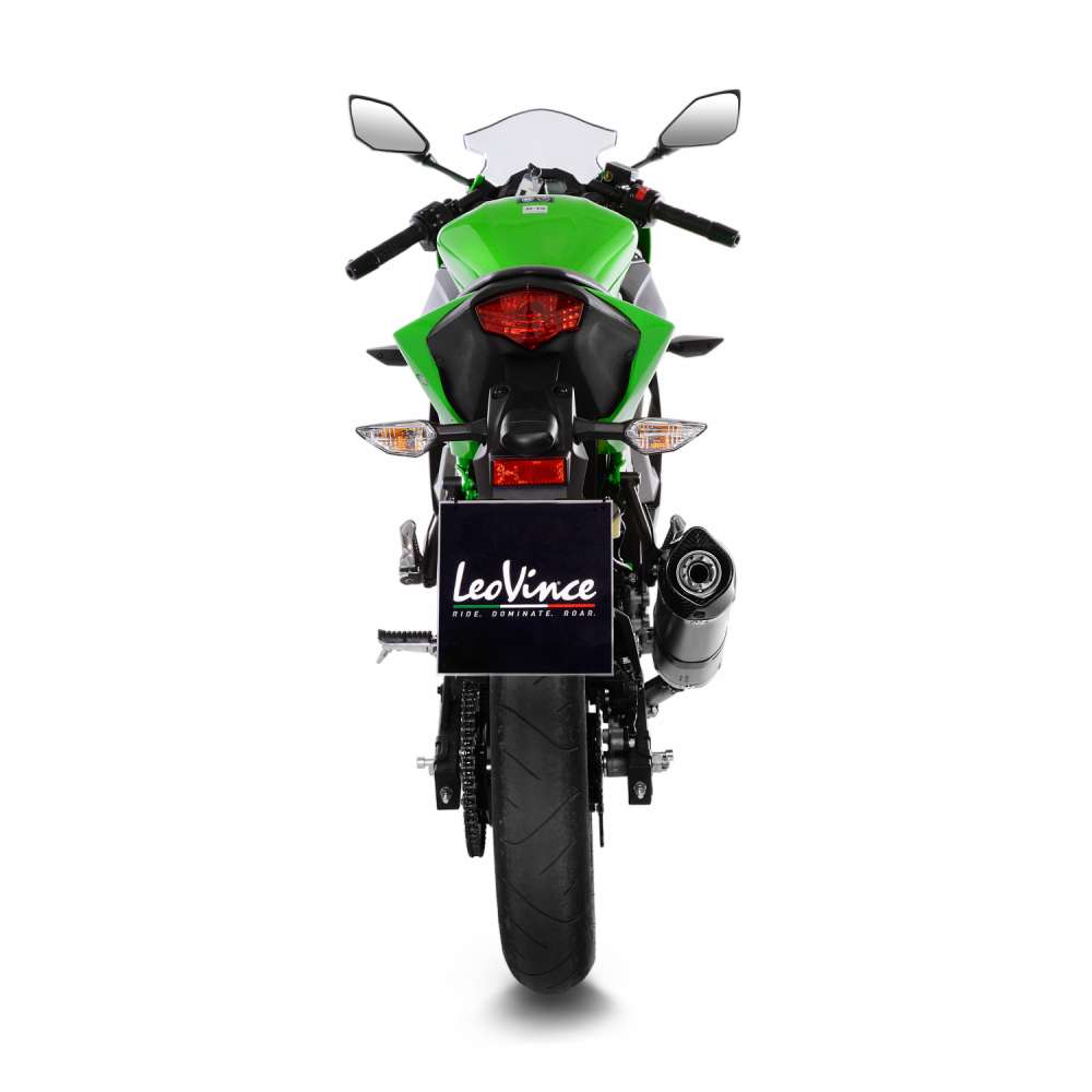 KAWASAKI NINJA 125 LeoVince Exhaust LV ONE EVO Slip-On Silencer 2019-2024 - immagine 4