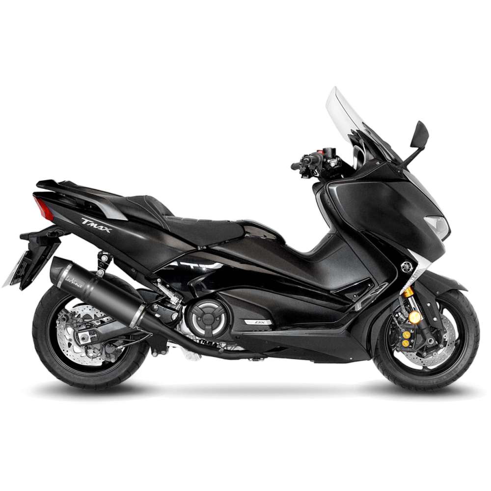 YAMAHA T-MAX 530 LeoVince Exhaust Complete Black Racing System with LV ONE EVO Black Silencer 2017-2019 - Slika 2