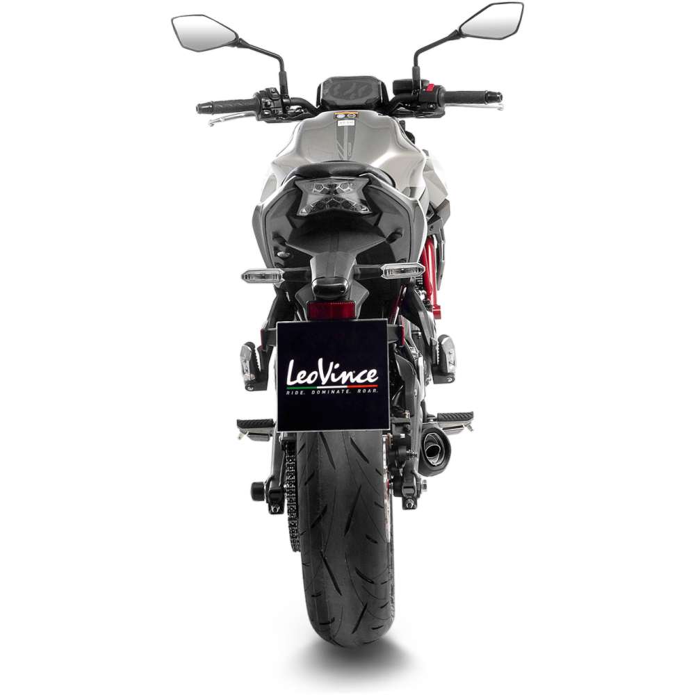 KAWASAKI Z 650 LeoVince Exhaust Complete System with LV ONE EVO Black Silencer 2021-2026 - Slika 4