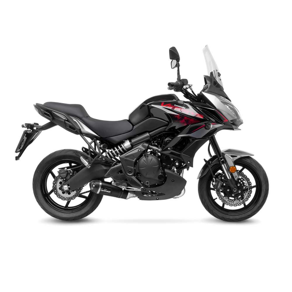KAWASAKI VERSYS 650 LeoVince Exhaust Complete System with LV ONE EVO Black Silencer 2021-2026 - immagine 2