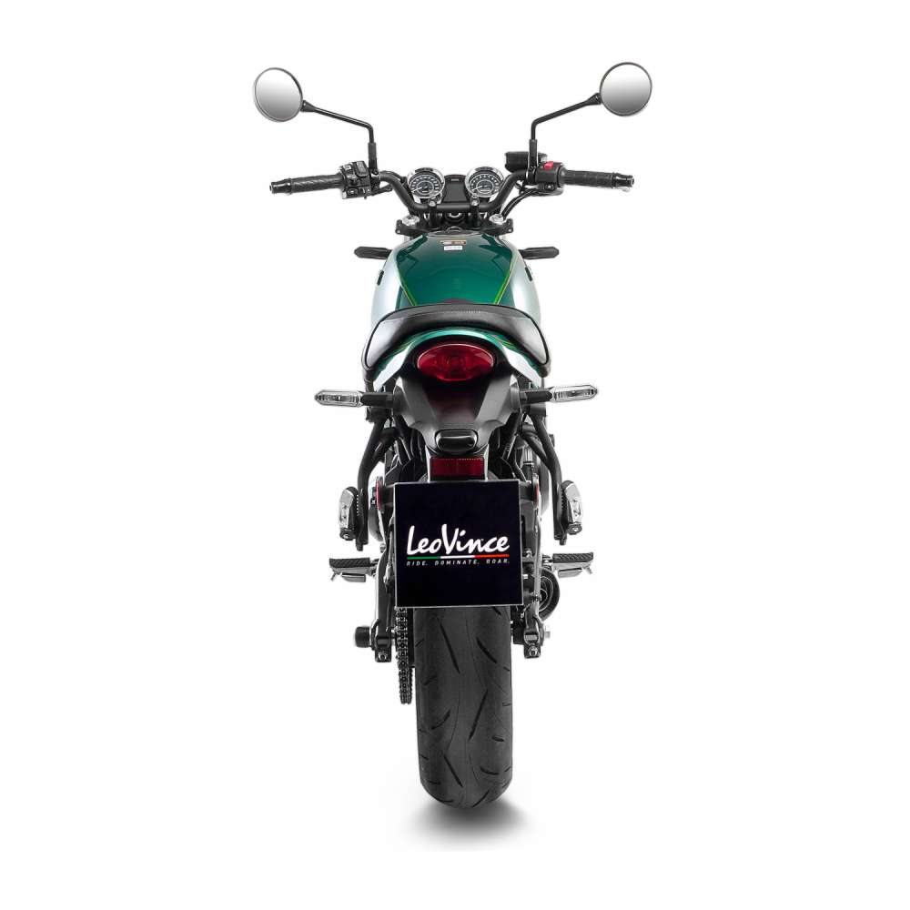 KAWASAKI Z 650 RS LeoVince Exhaust Complete System with LV ONE EVO Black Silencer 2022-2024 - immagine 4