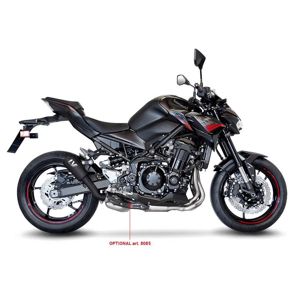 KAWASAKI Z 900 LeoVince Exhaust LV-10 Black Slip-On Silencer 2020-2024 - immagine 2