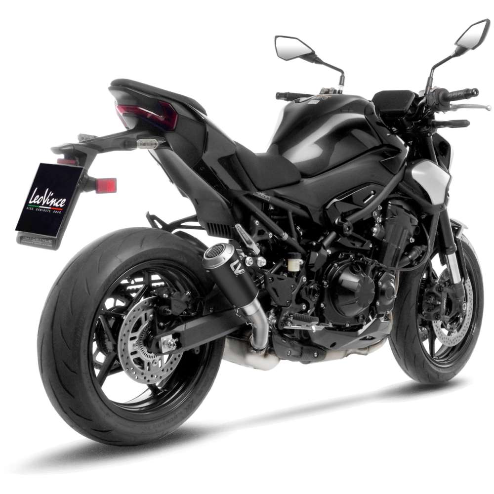 KAWASAKI Z 900 A2 LeoVince Exhaust LV-10 Black Slip-On Silencer 2025-2026 - immagine 3