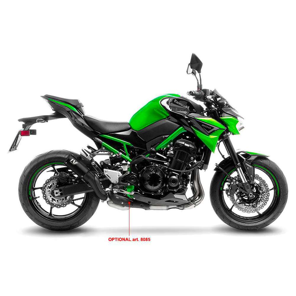 KAWASAKI Z 900 LeoVince Exhaust LV CORSA S Black Slip-On Silencer 2020-2024 - immagine 2