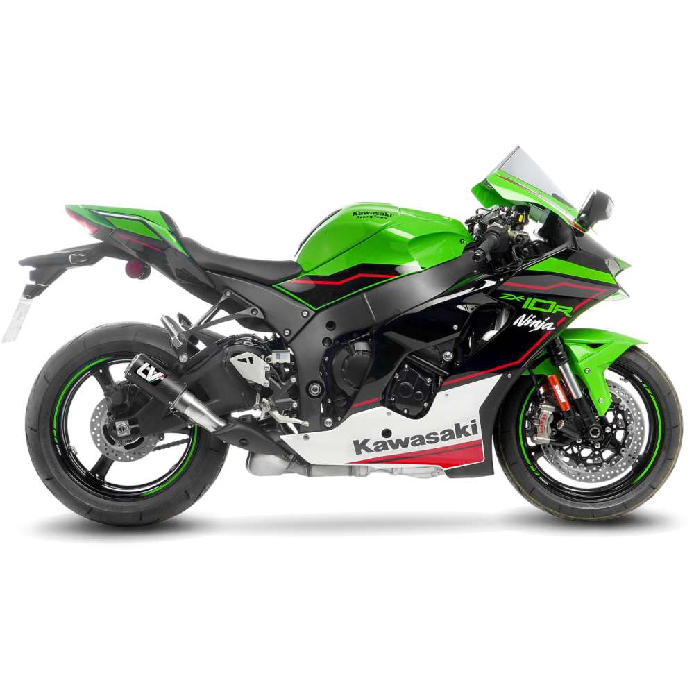 KAWASAKI NINJA ZX-10RR LeoVince Exhaust LV CORSA Carbon Slip-On Silencer 2017-2020 - Image 2