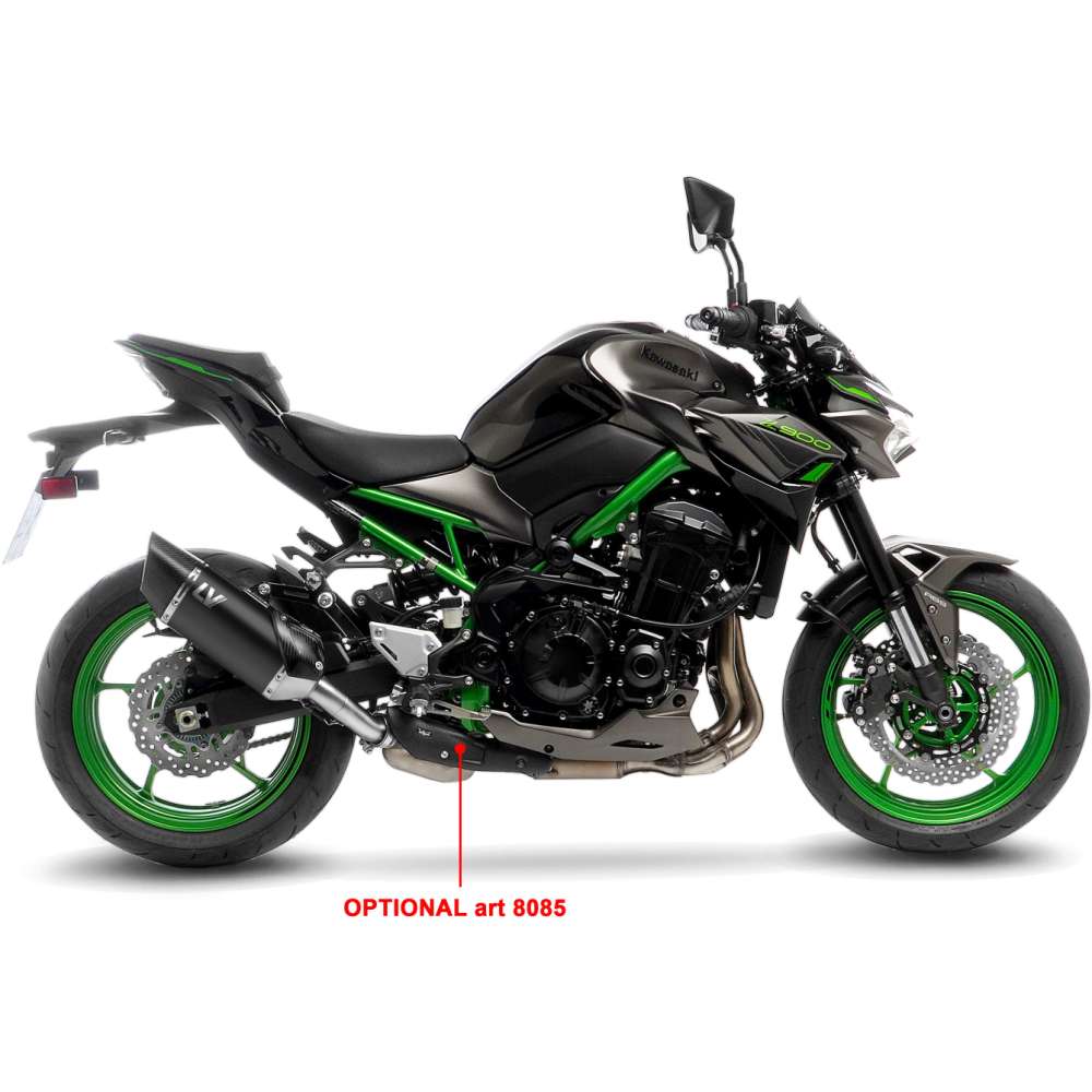 KAWASAKI Z 900 LeoVince Exhaust LV-14 R Black Slip-On Silencer 2020-2024 - immagine 2