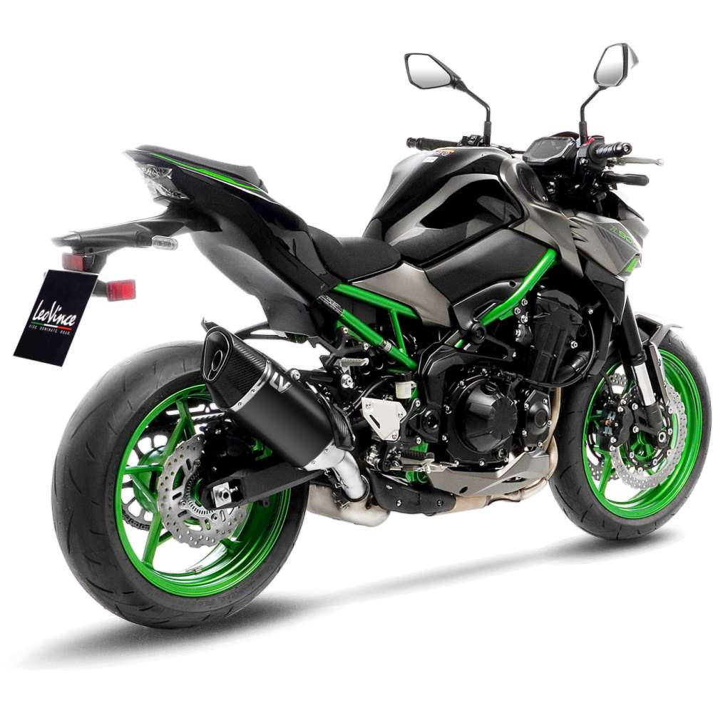 KAWASAKI Z 900 LeoVince Exhaust LV-14 R Black Slip-On Silencer 2020-2024 - immagine 3