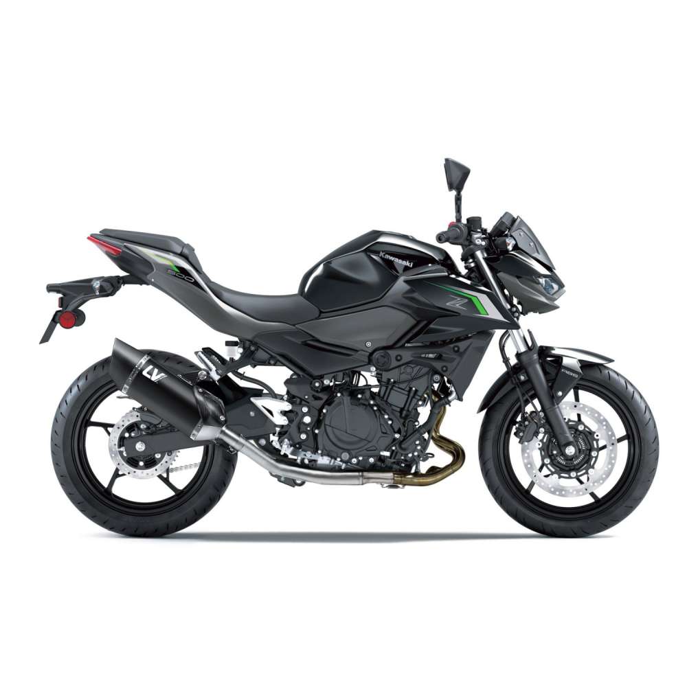 KAWASAKI Z 500 LeoVince Exhaust LV-14 R Black Slip-On Silencer 2024-2026 - Image 2