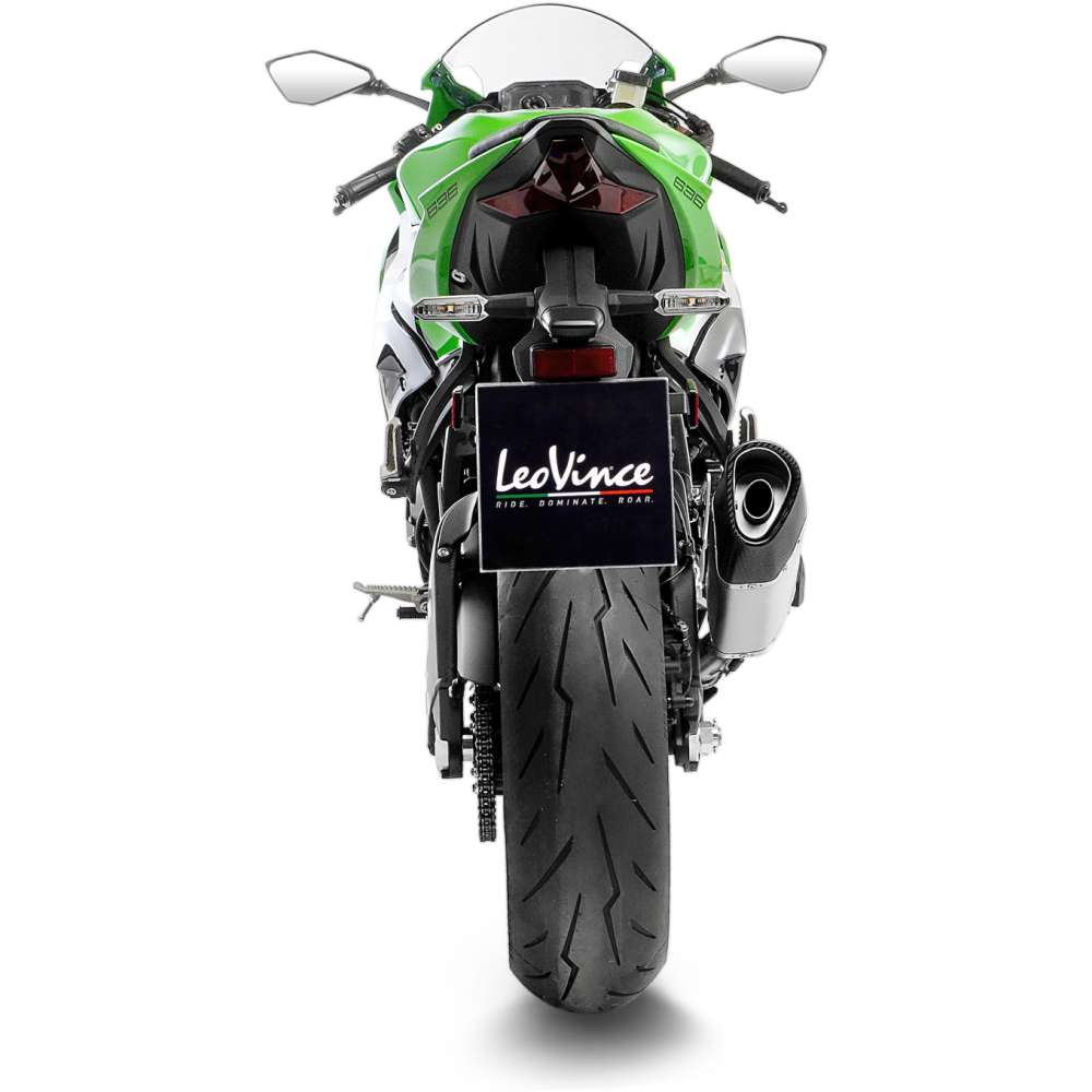 KAWASAKI NINJA ZX-6R LeoVince Exhaust LV-14 R Slip-On Silencer 2019-2020 - immagine 4
