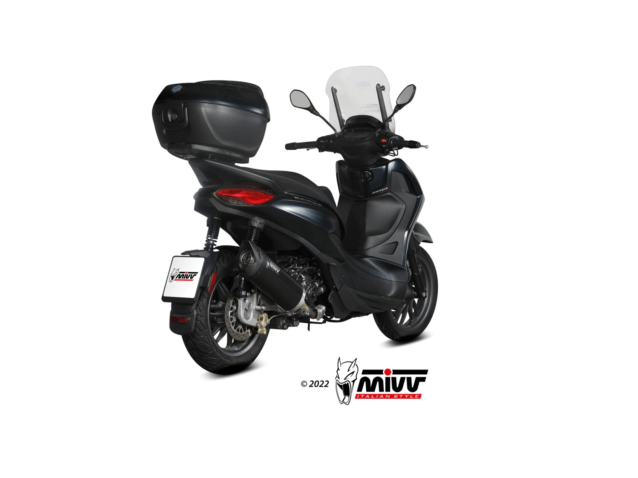 PIAGGIO BEVERLY 300 HPE MIVV Exhaust MOVER Slip-On Silencer 2021-2024 - immagine 3