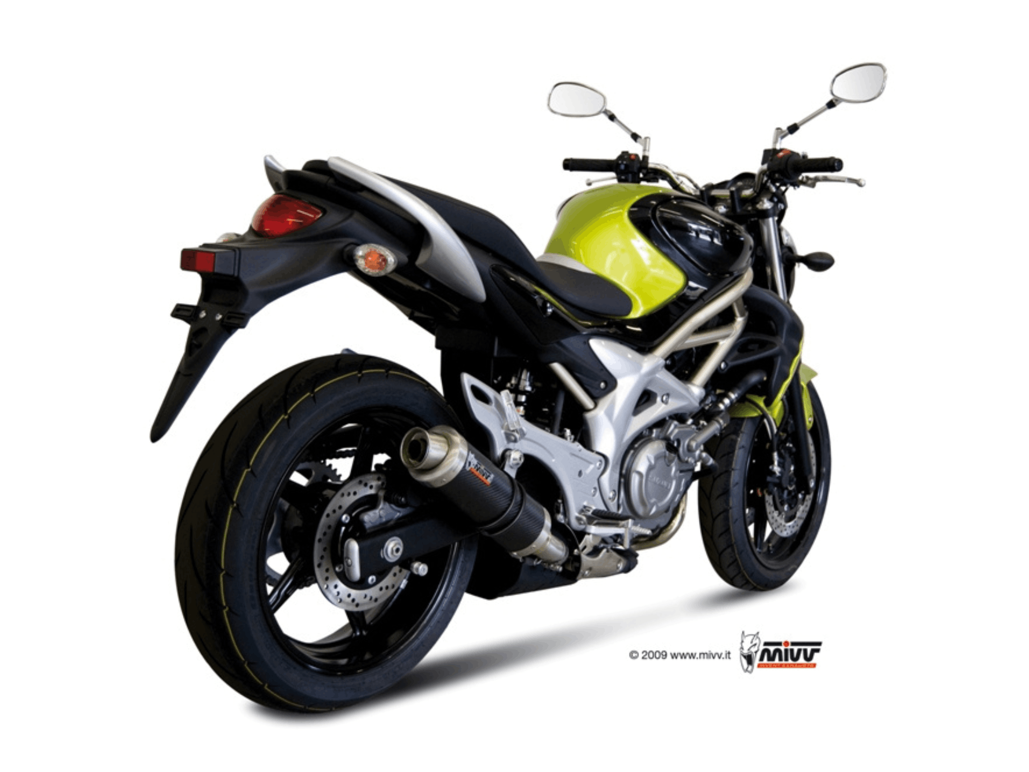SUZUKI GLADIUS MIVV Exhaust GP Carbon Slip-On Silencer 2009-2015 - immagine 3