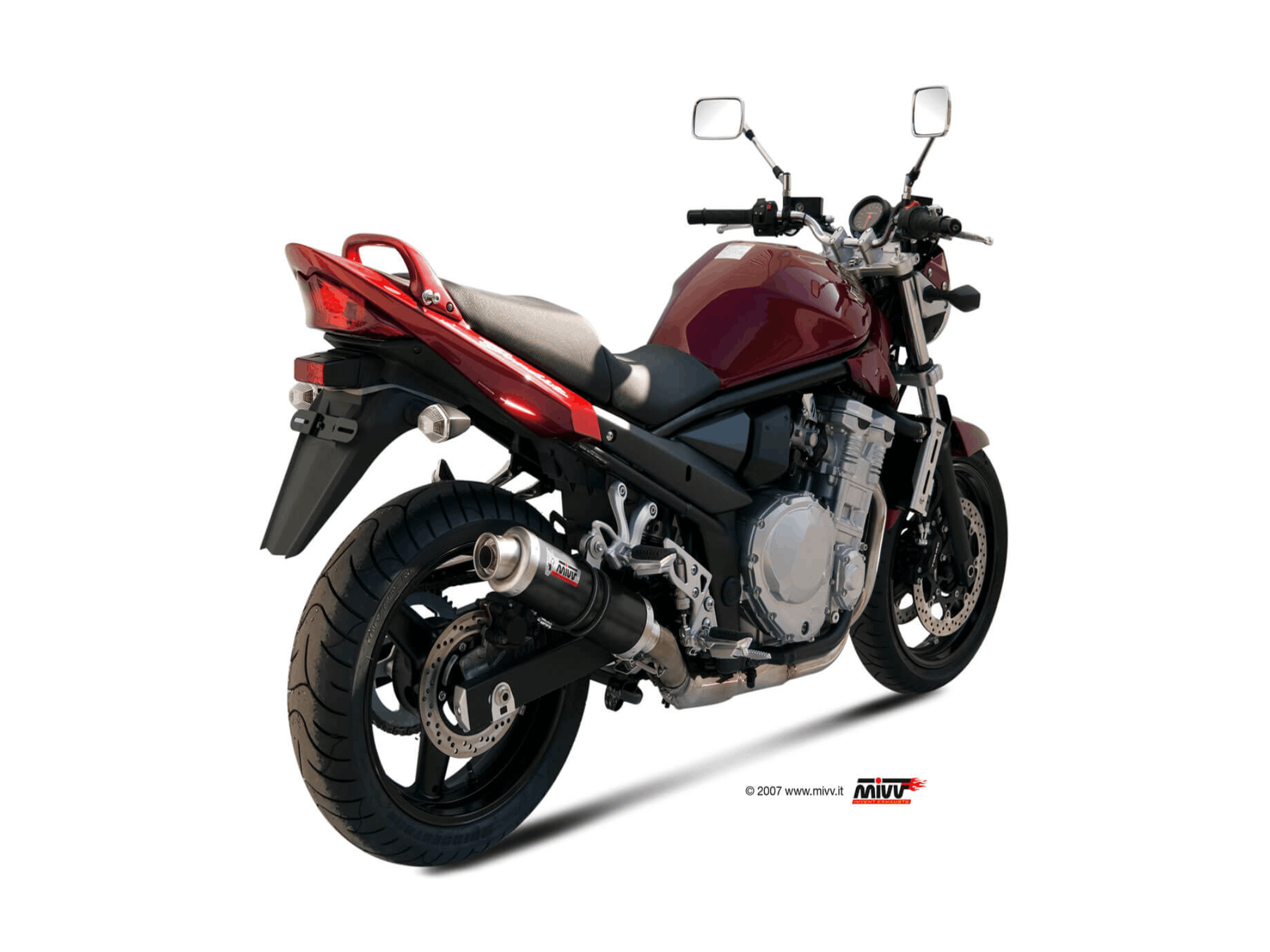 SUZUKI GSF 650 BANDIT MIVV Exhaust GP Black Slip-On Silencer 2007-2015 - Slika 3