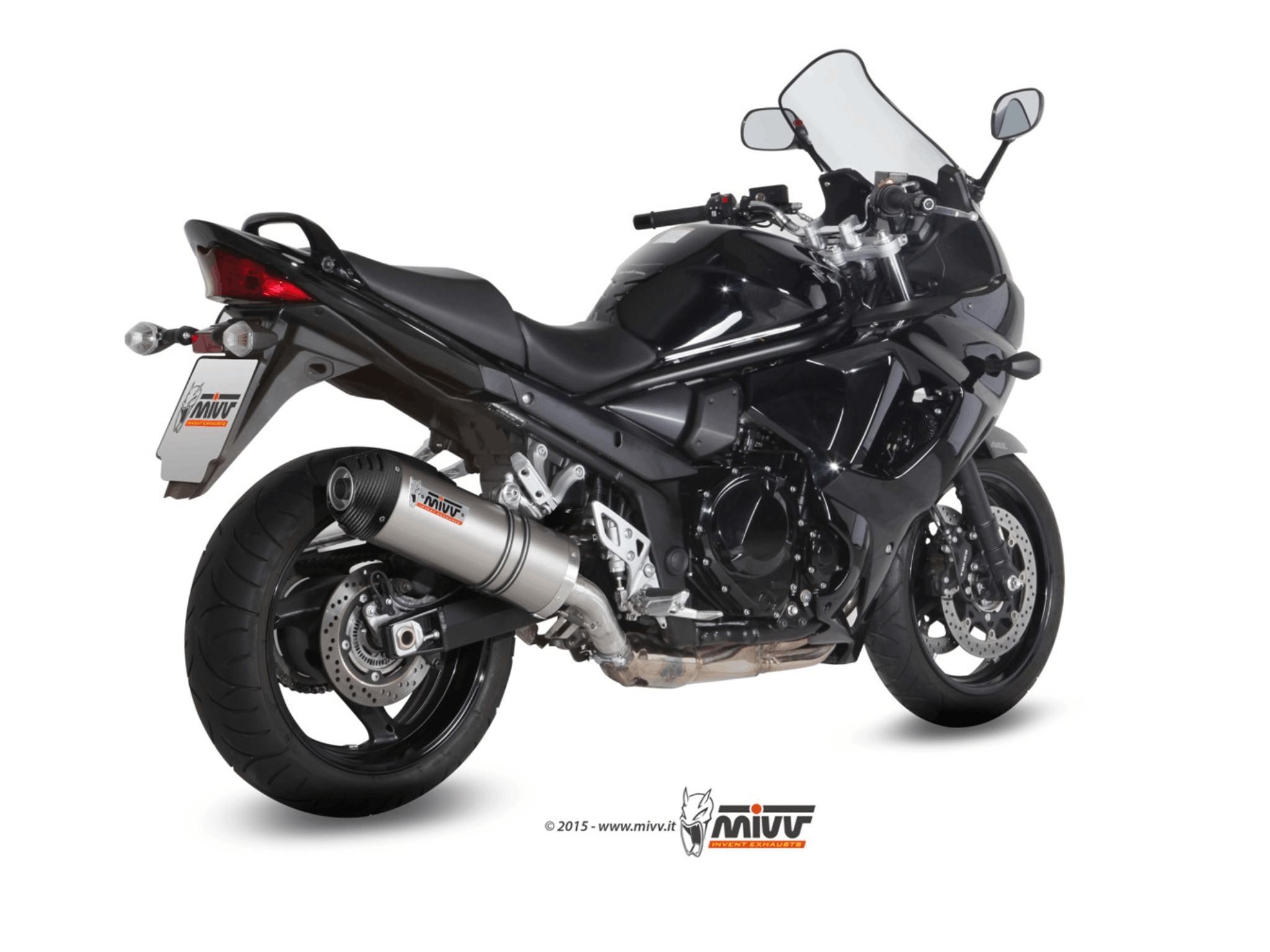 SUZUKI GSX 1250 FA MIVV Exhaust OVAL Titanium Slip-On Silencer 2009-2016 - Image 3