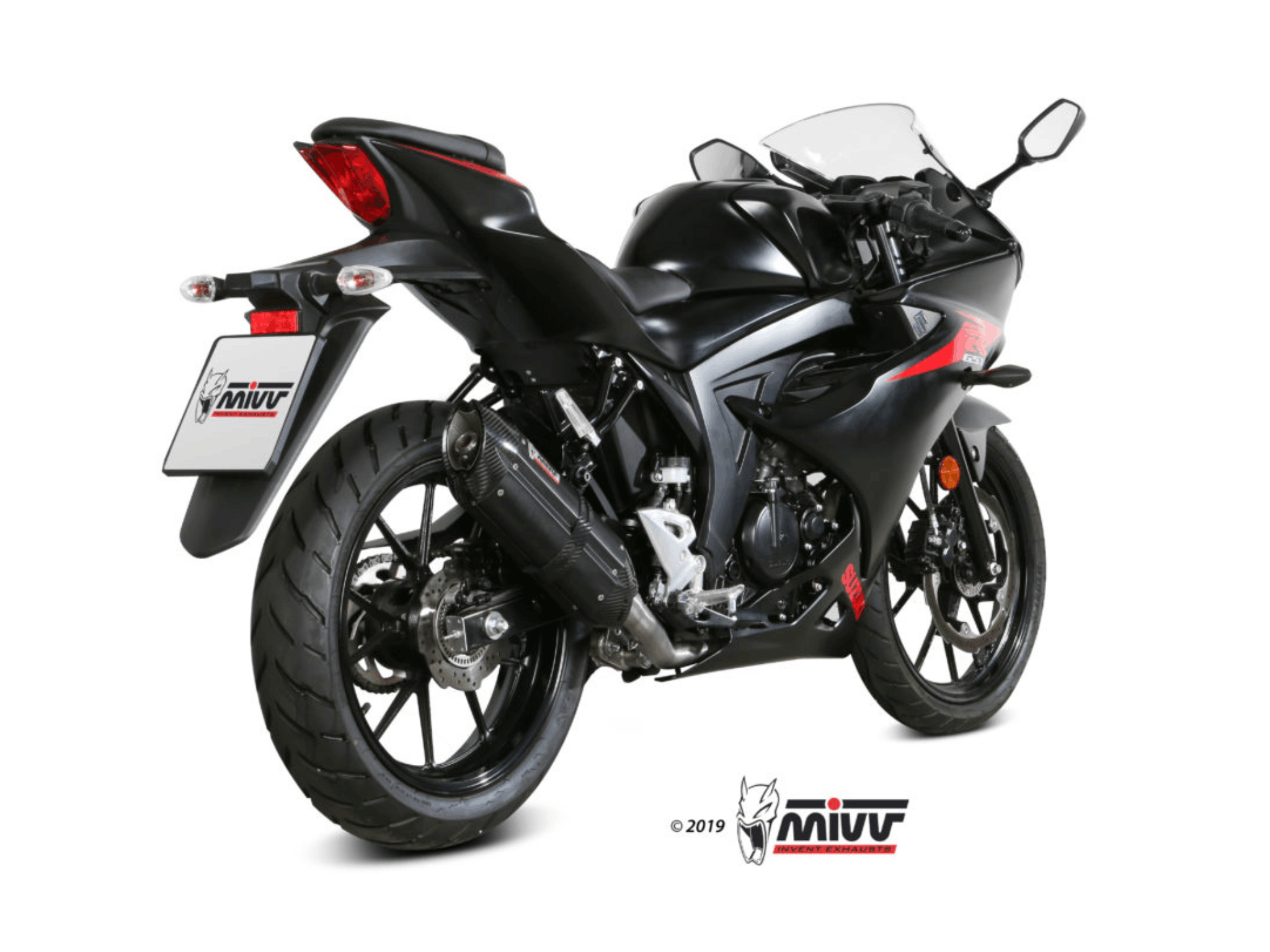 SUZUKI GSX-R 125 MIVV Exhaust Complete System with SUONO Black Silencer 2017-2020 - Image 3