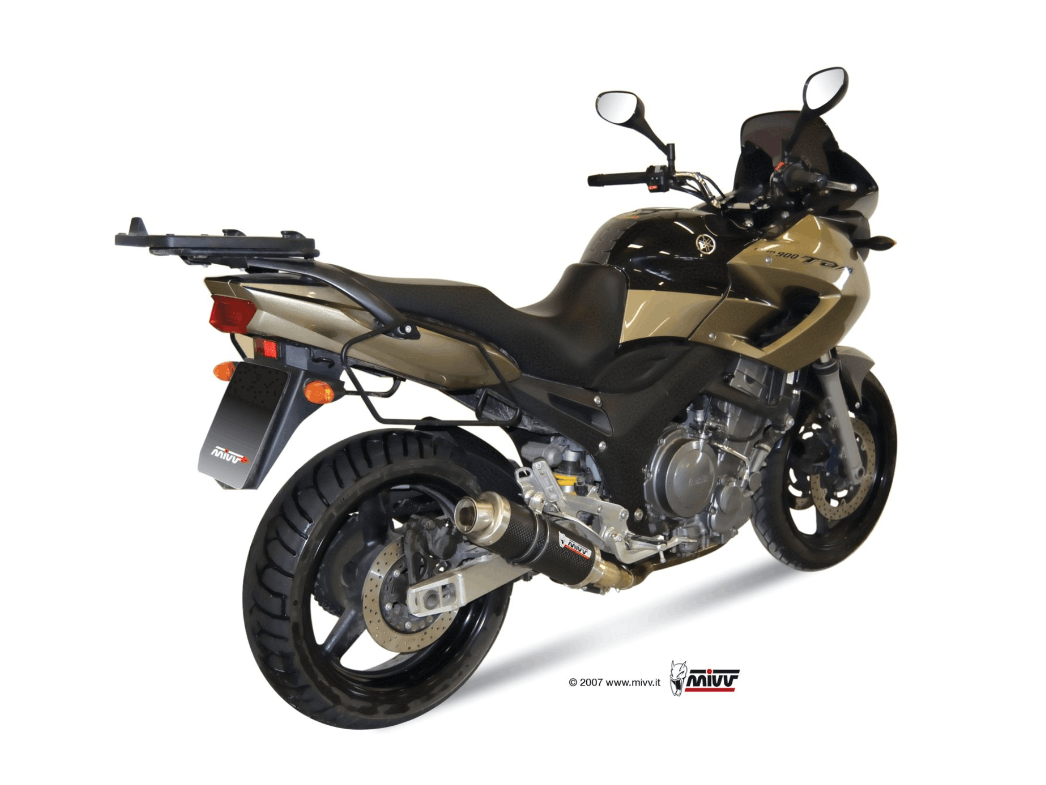 YAMAHA TDM 900 MIVV Exhaust GP Carbon Slip-On Silencers 2002-2014 - Image 3