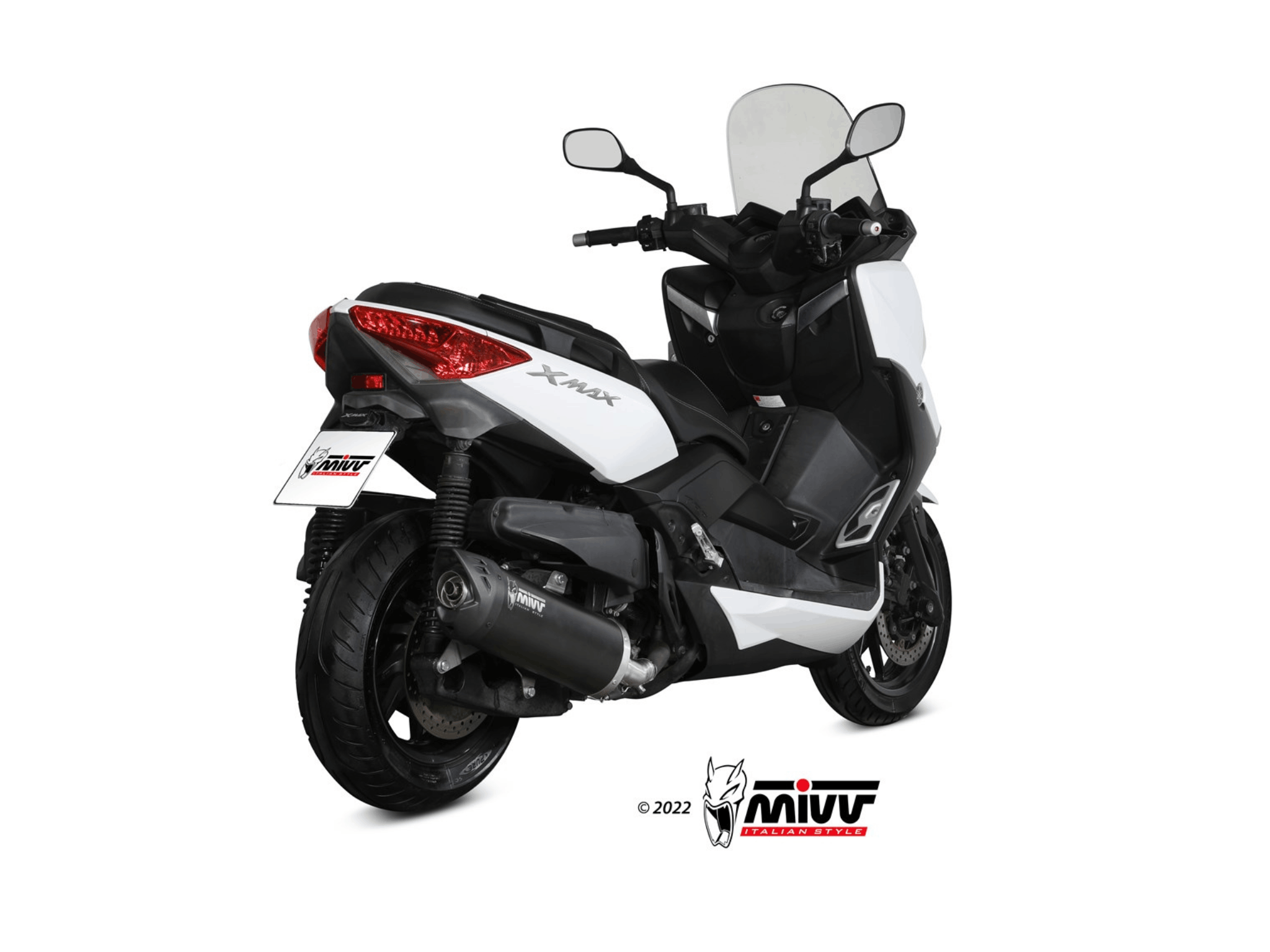 YAMAHA X-MAX 400 MIVV Exhaust MOVER Black Slip-On Silencer 2013-2016 - Slika 3
