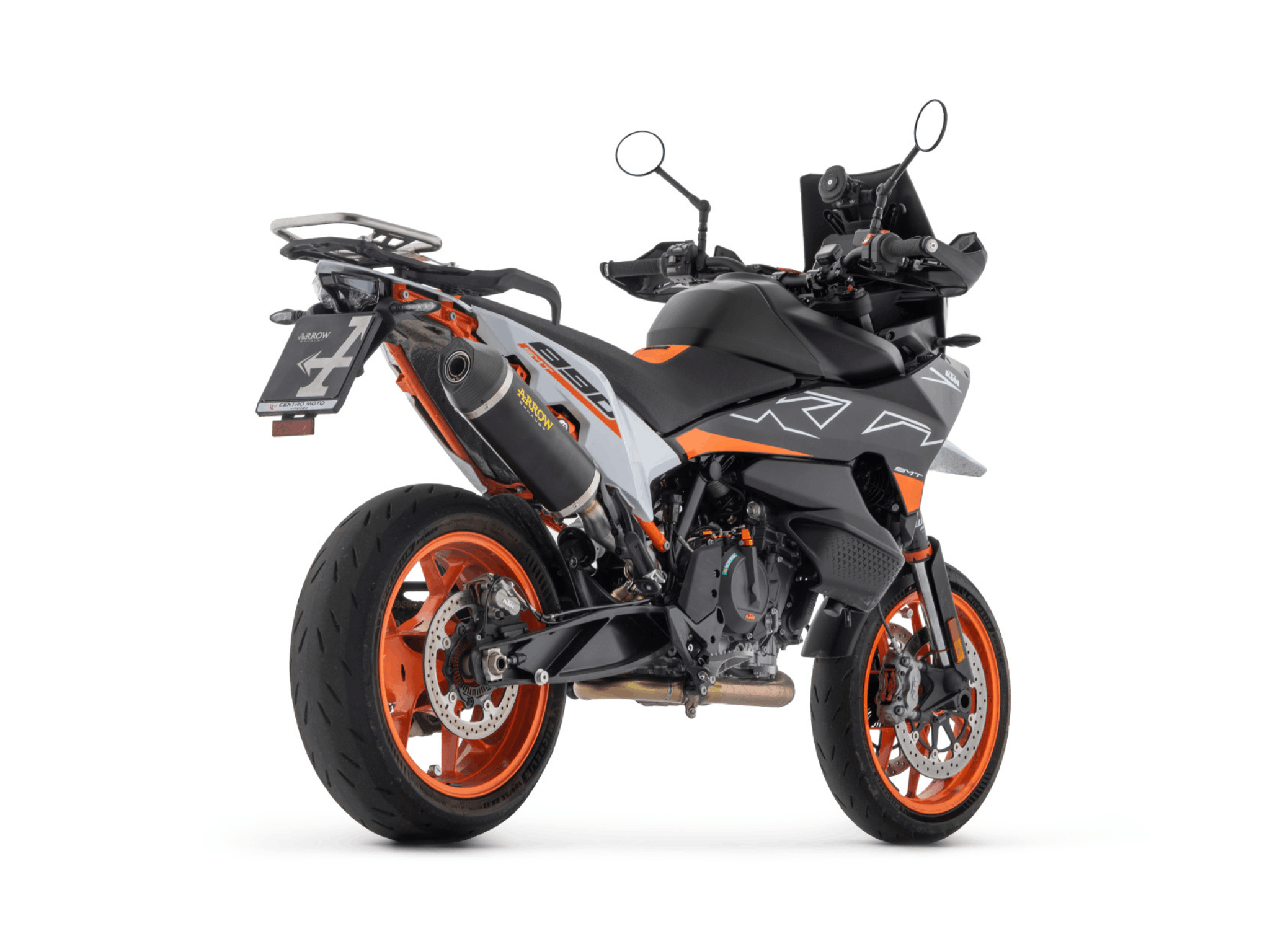 KTM 890 SMT ARROW Exhaust Race-Tech Aluminium "Dark" Silencer 2023-2024 - Slika 3