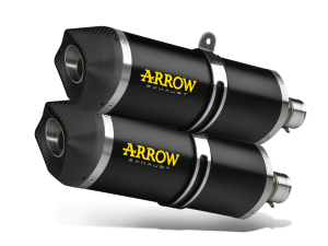 KTM 990 SMT ARROW Exhaust Race-Tech Aluminium “Dark” Silencers 2009-2013