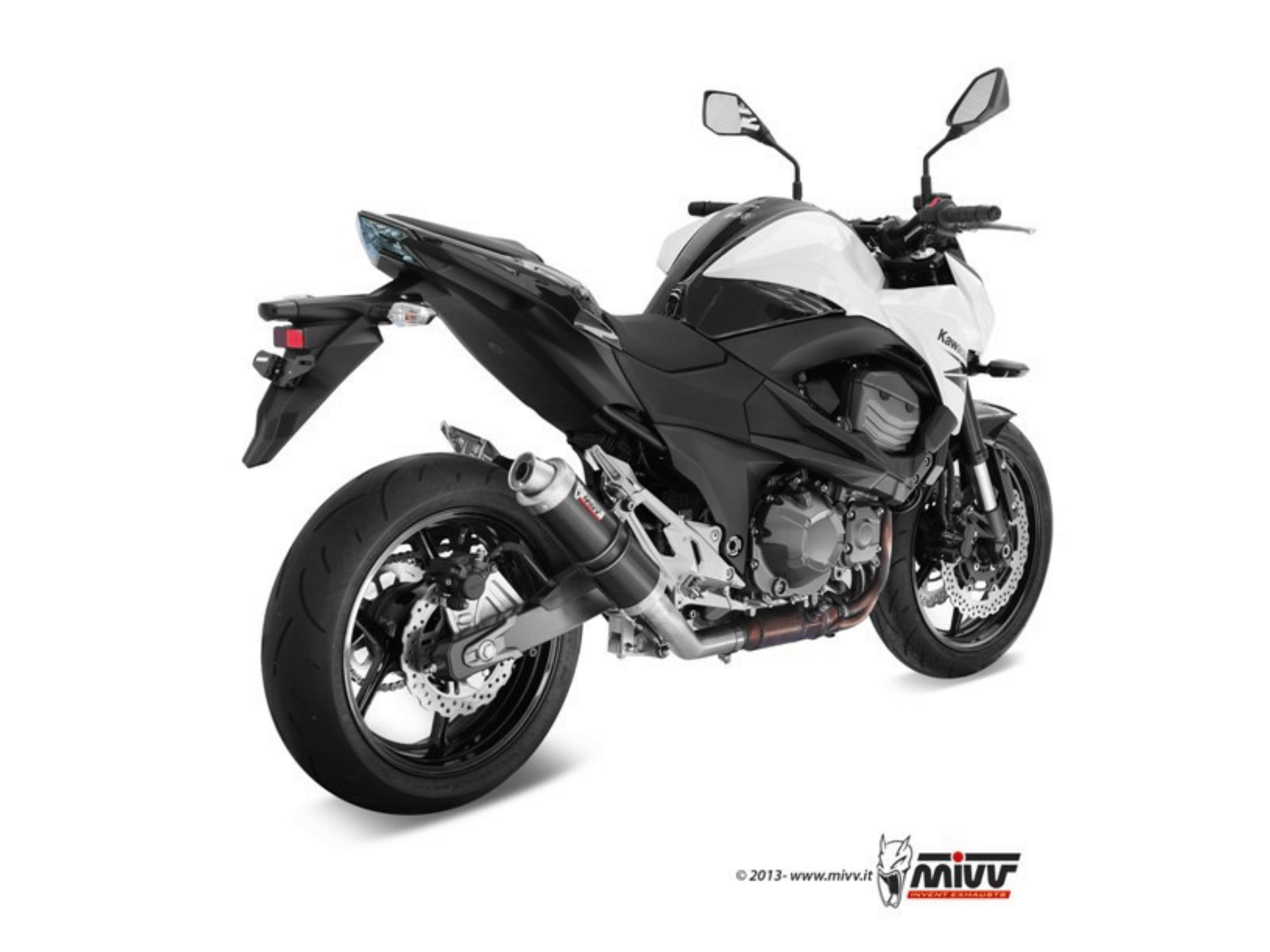 KAWASAKI Z 800 E MIVV Exhaust GP Black Slip-On Silencer 2013-2016 - Image 3