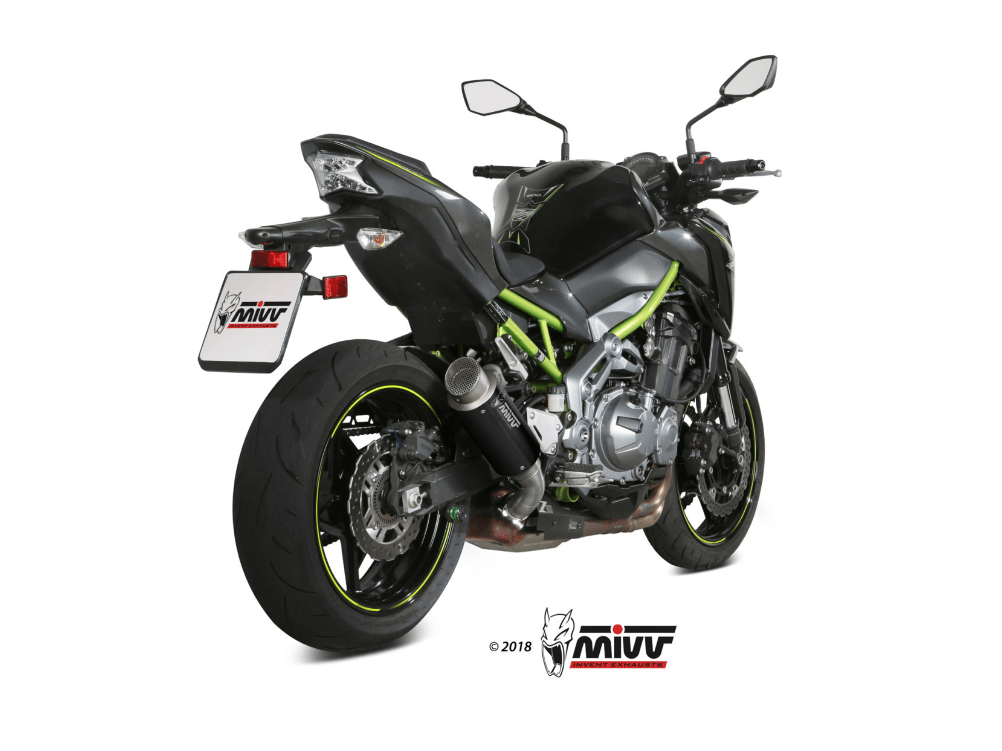 KAWASAKI Z 900 A2 MIVV Exhaust GP PRO Black Slip-On Silencer 2025-2026 - immagine 3