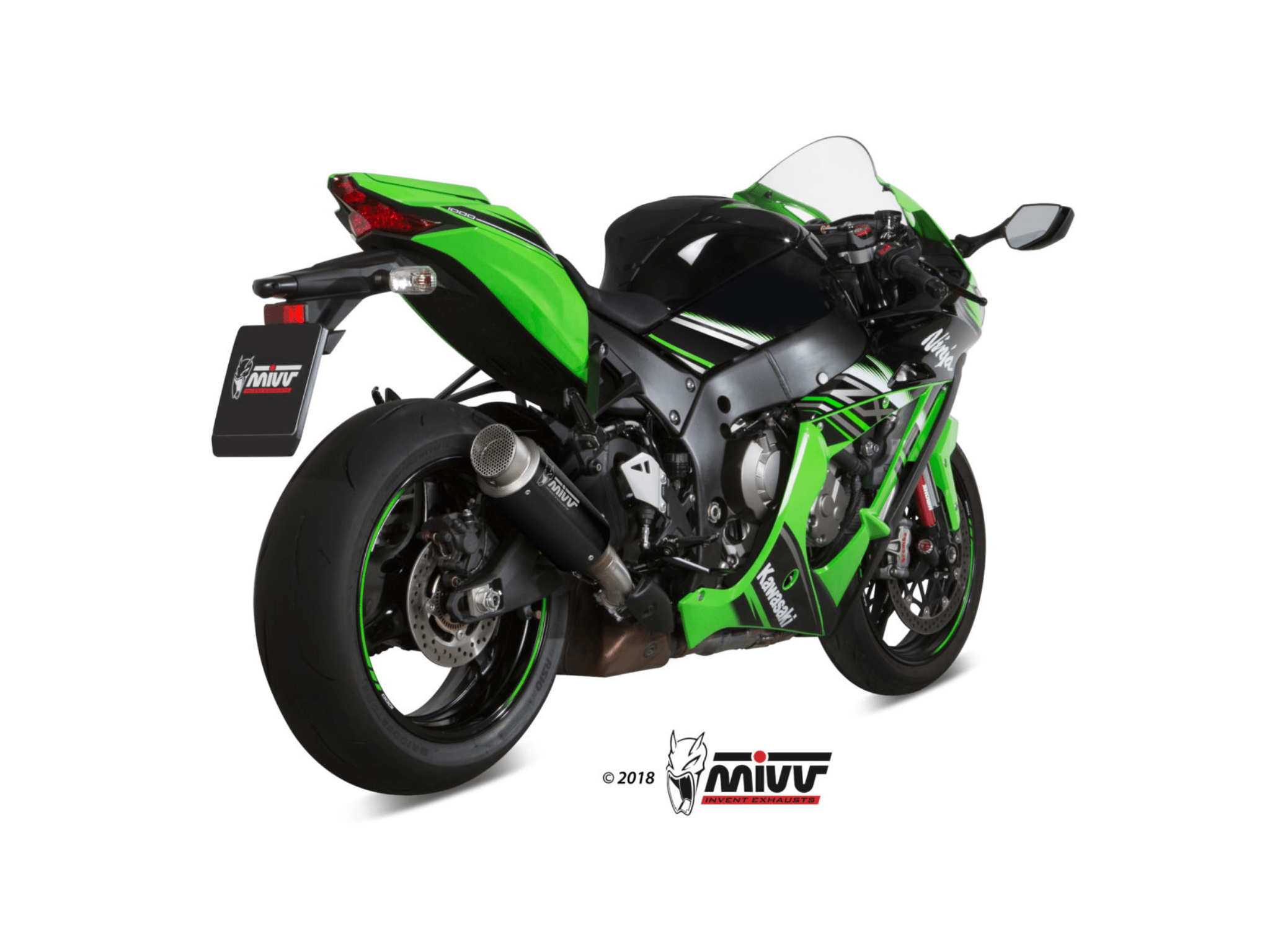 KAWASAKI NINJA ZX-10R MIVV Exhaust GP PRO Black Slip-On Silencer 2016-2024 - immagine 3