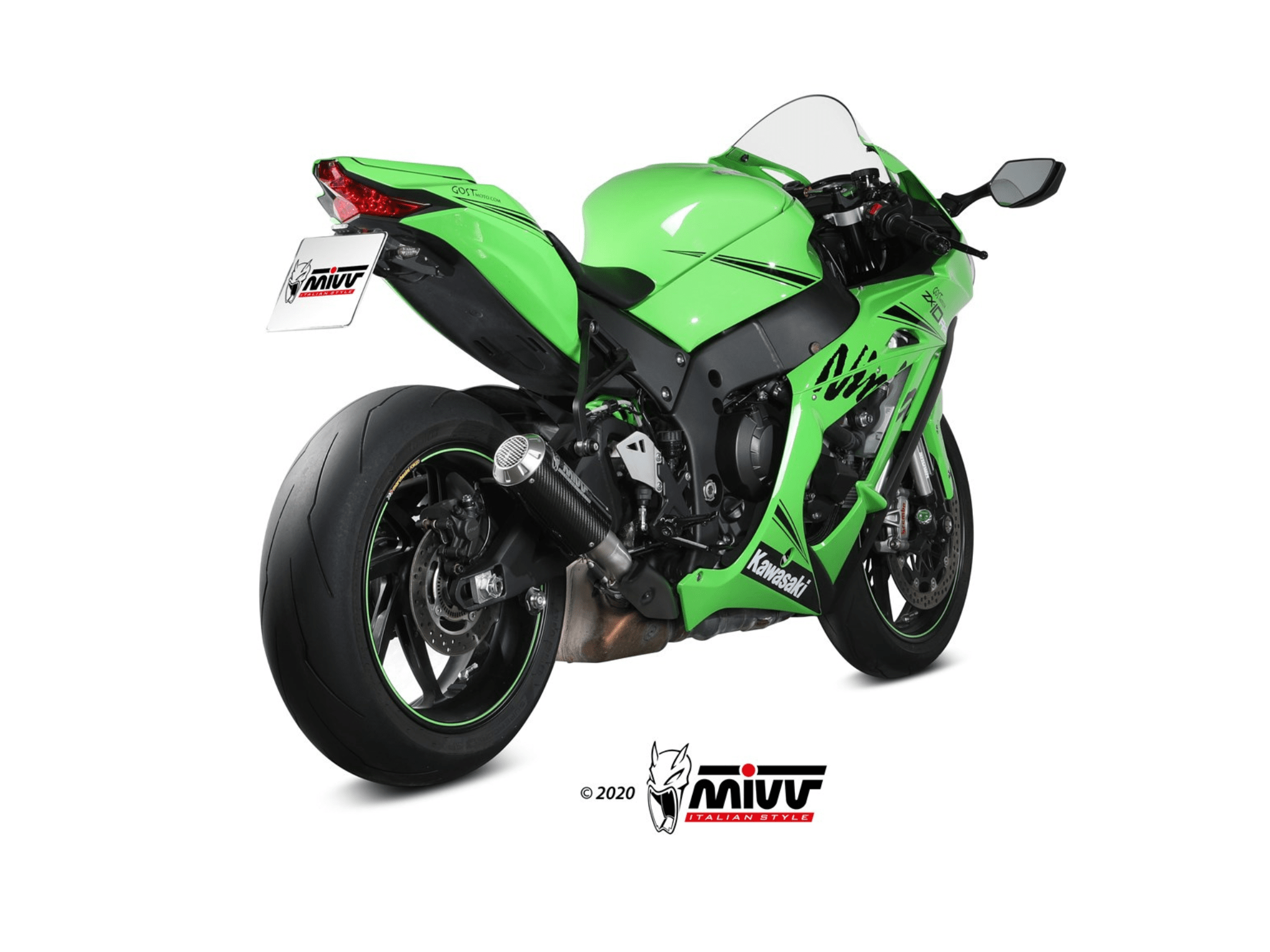 KAWASAKI NINJA ZX-10R MIVV Exhaust MK3 Carbon Slip-On Silencer 2016-2024 - immagine 3