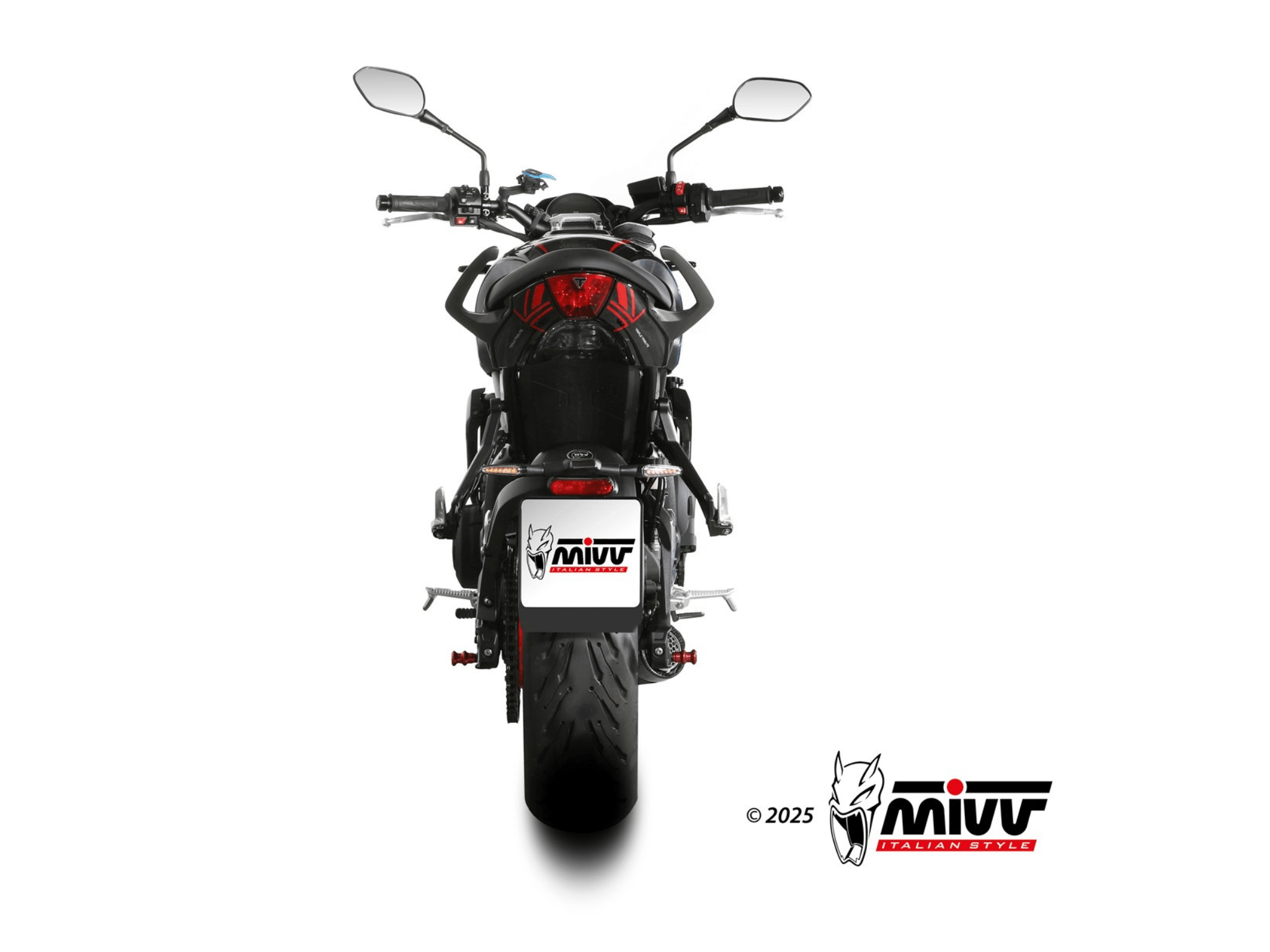 TRIUMPH TRIDENT 660 MIVV Exhaust Complete Racing System with X-M5 Black Silencer 2025-2026 - Slika 4